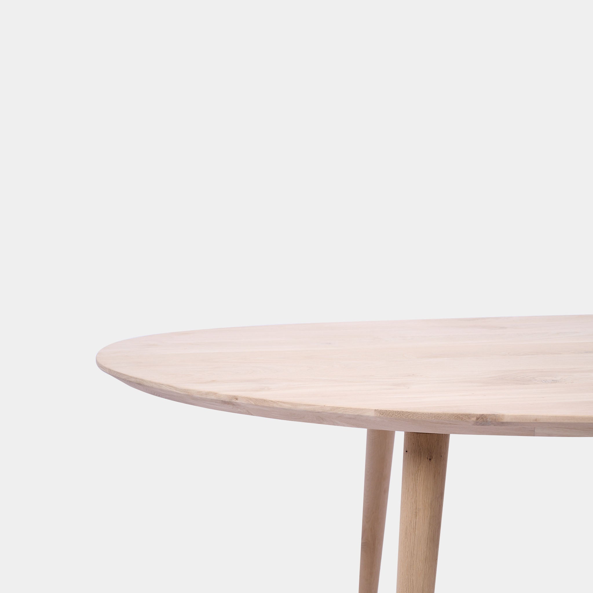Tafel organisch eikenhout - Konisch - Onbehandeld