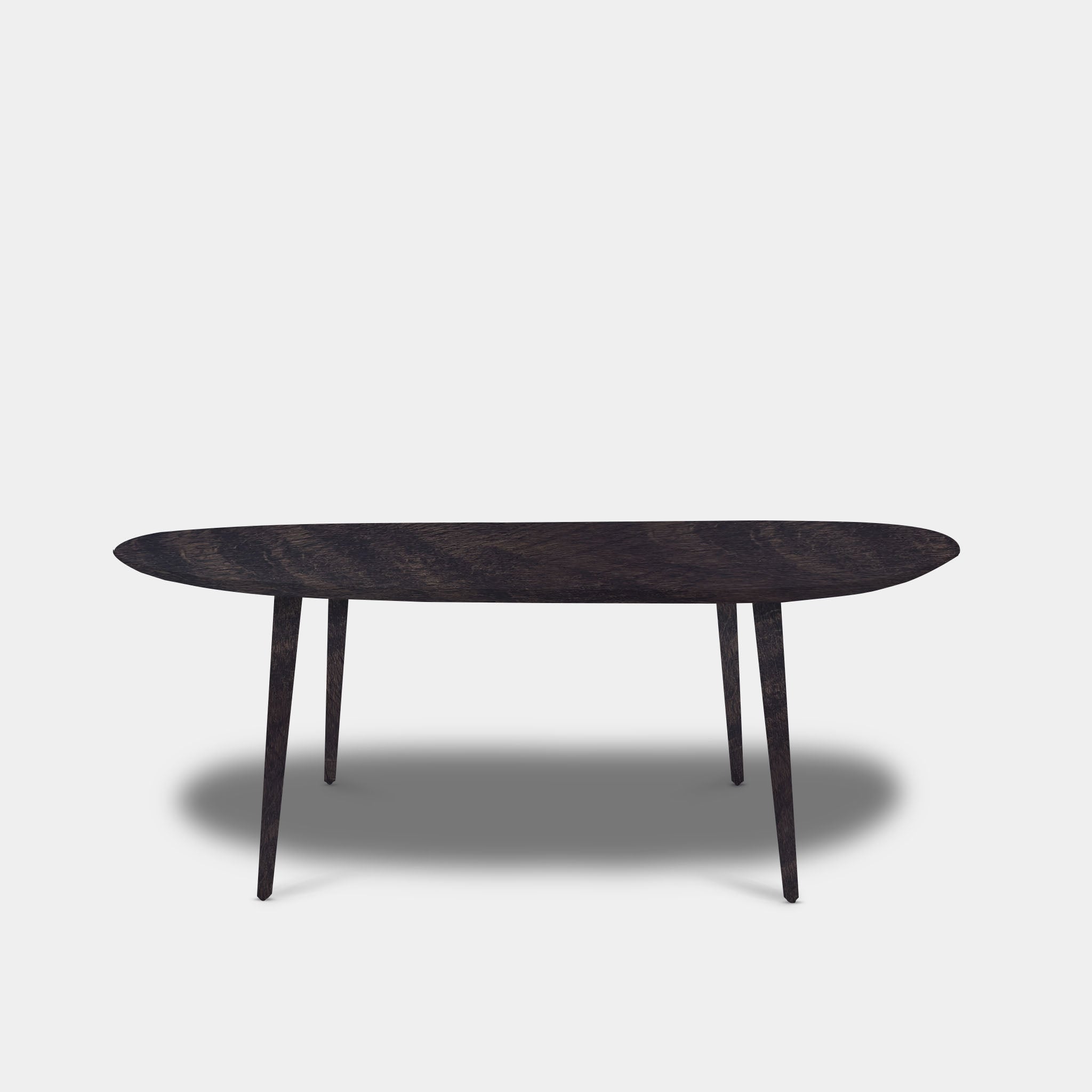 Tafel organisch eikenhout - Konisch - Dark Grey