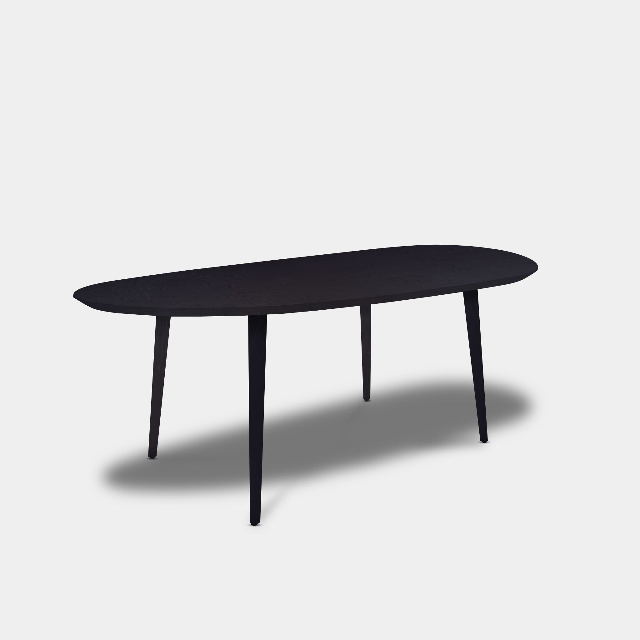 Tafel organisch eikenhout - Konisch - Donker Eiken
