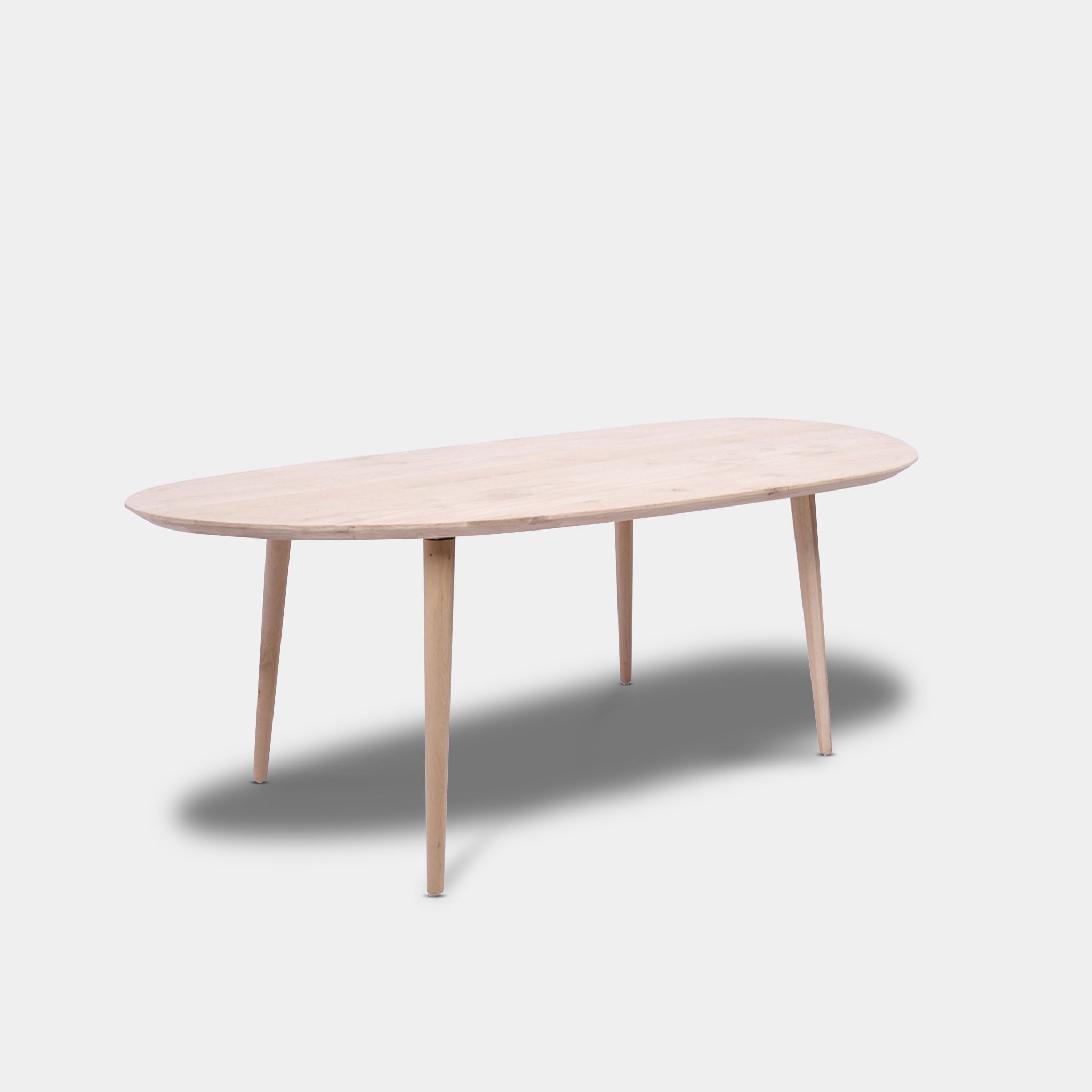Tafel organisch eikenhout - Konisch - Onbehandeld