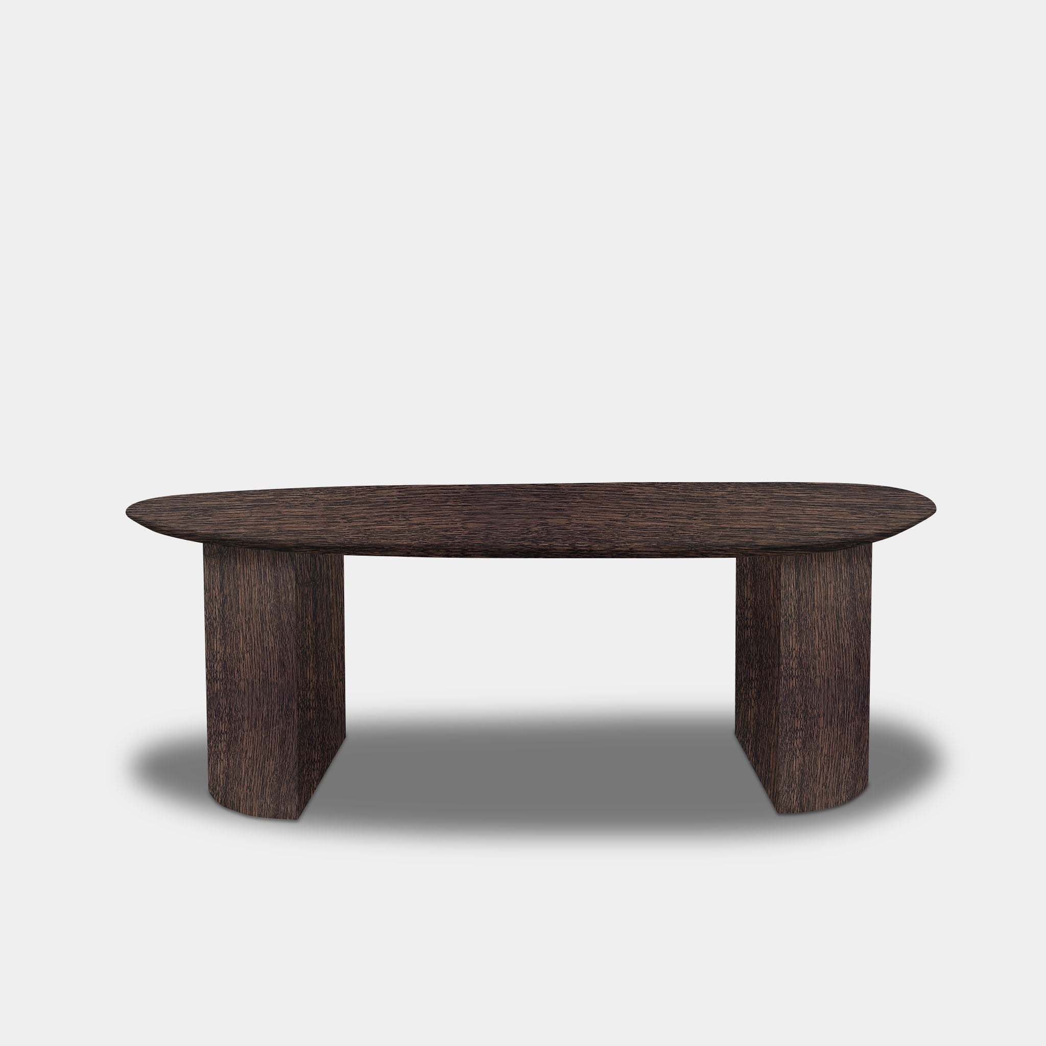 Tafel organisch eikenhout - Half Rond - Dear Brown
