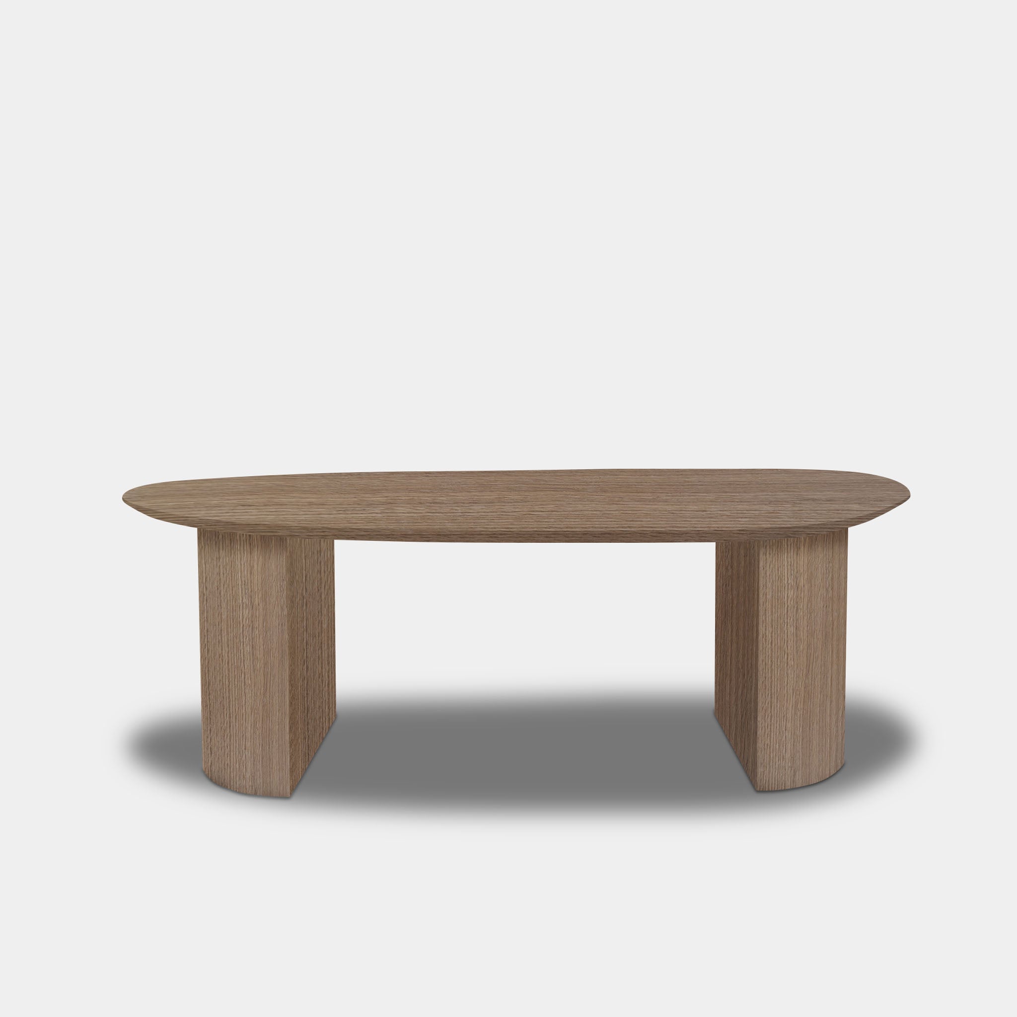 Table en chêne bio - Demi-ronde - Pura Natura