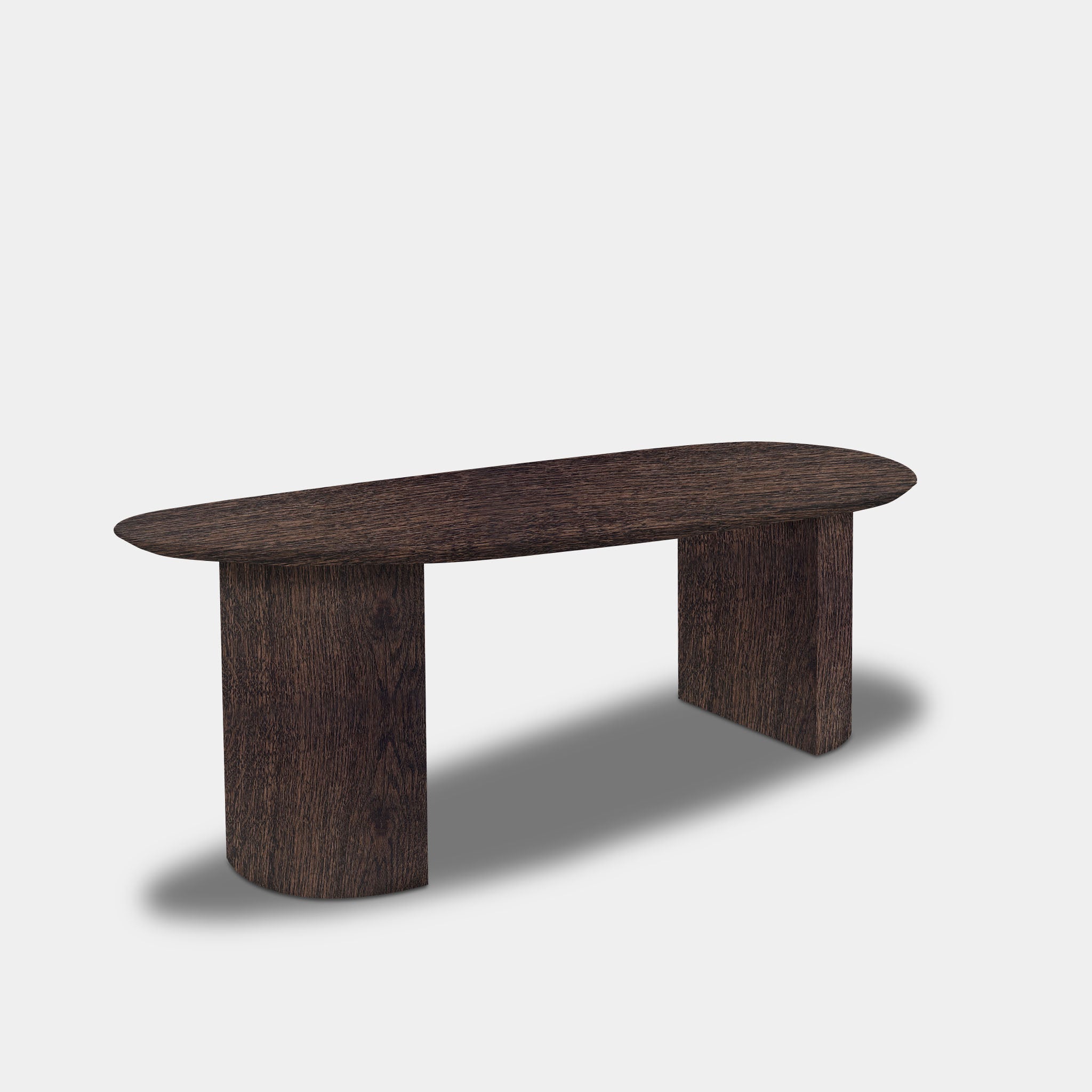 Tafel organisch eikenhout - Half Rond - Dear Brown