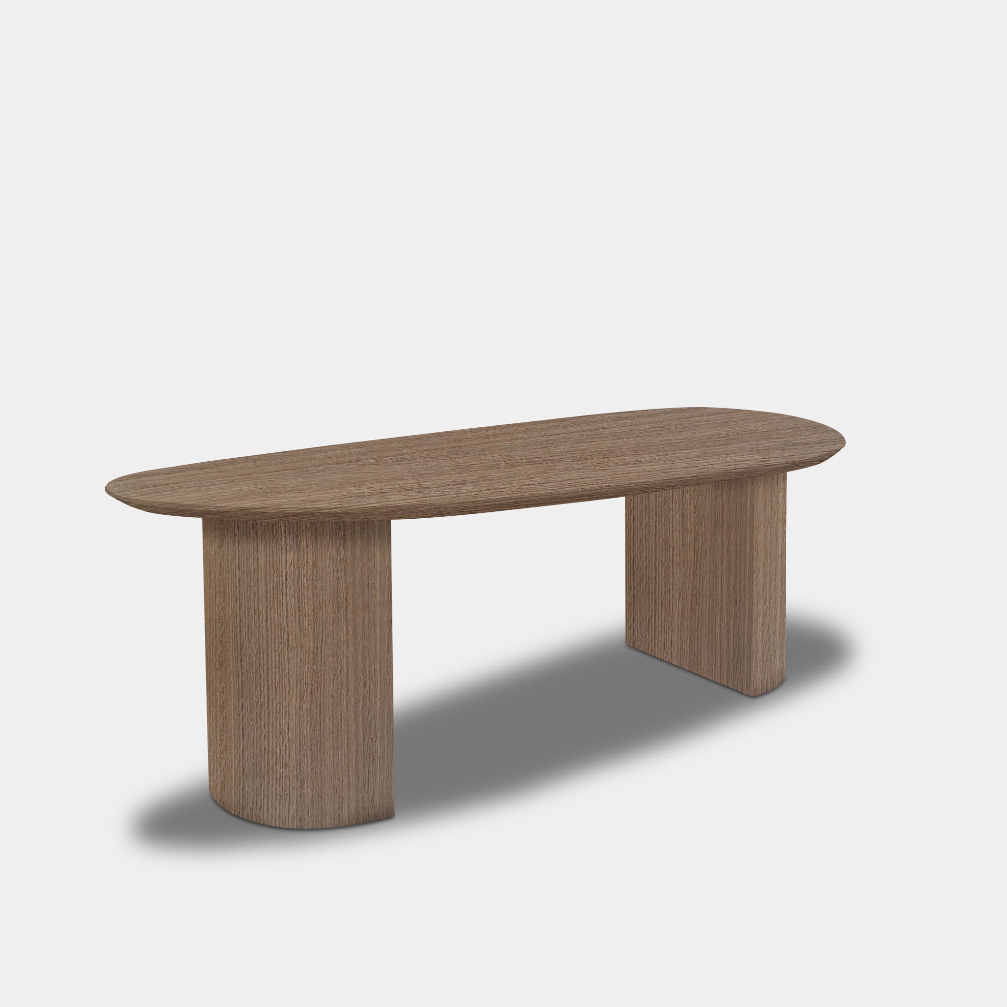 Table en chêne bio - Demi-ronde - Pura Natura