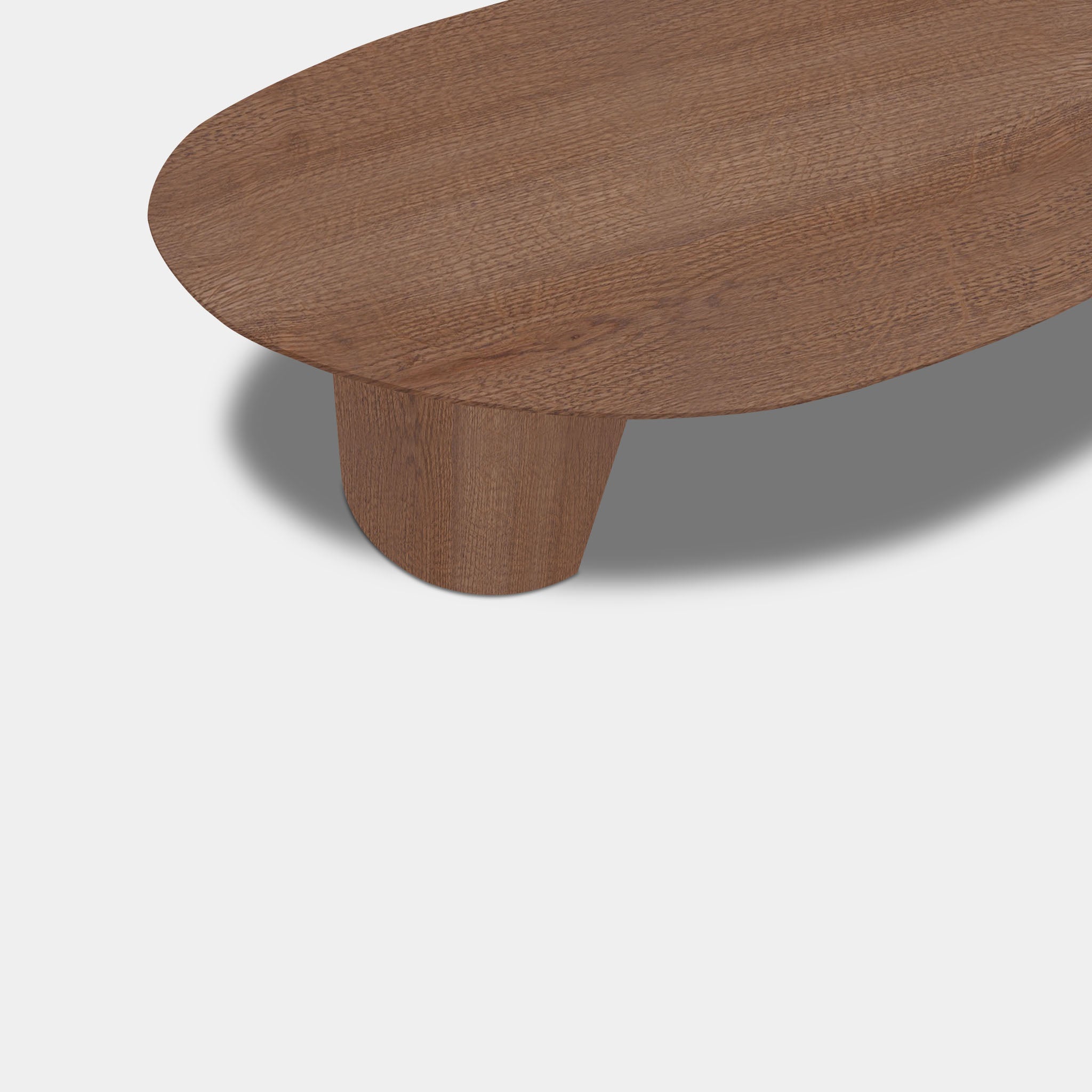 Tafel organisch eikenhout - Half Rond - Cinnamon