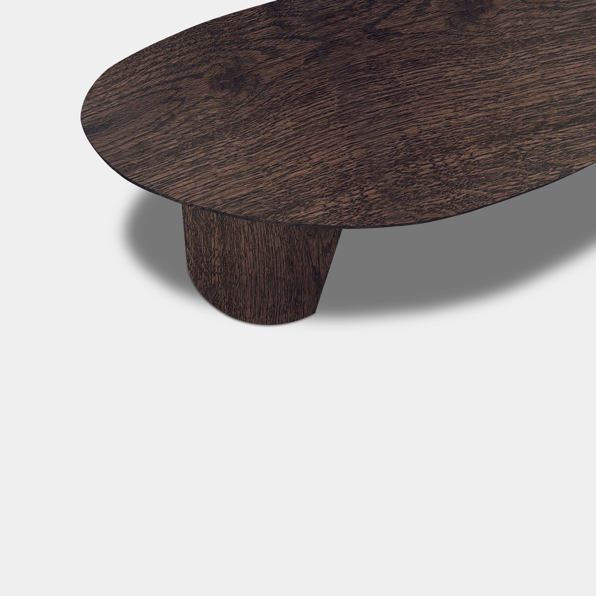 Tafel organisch eikenhout - Half Rond - Dear Brown