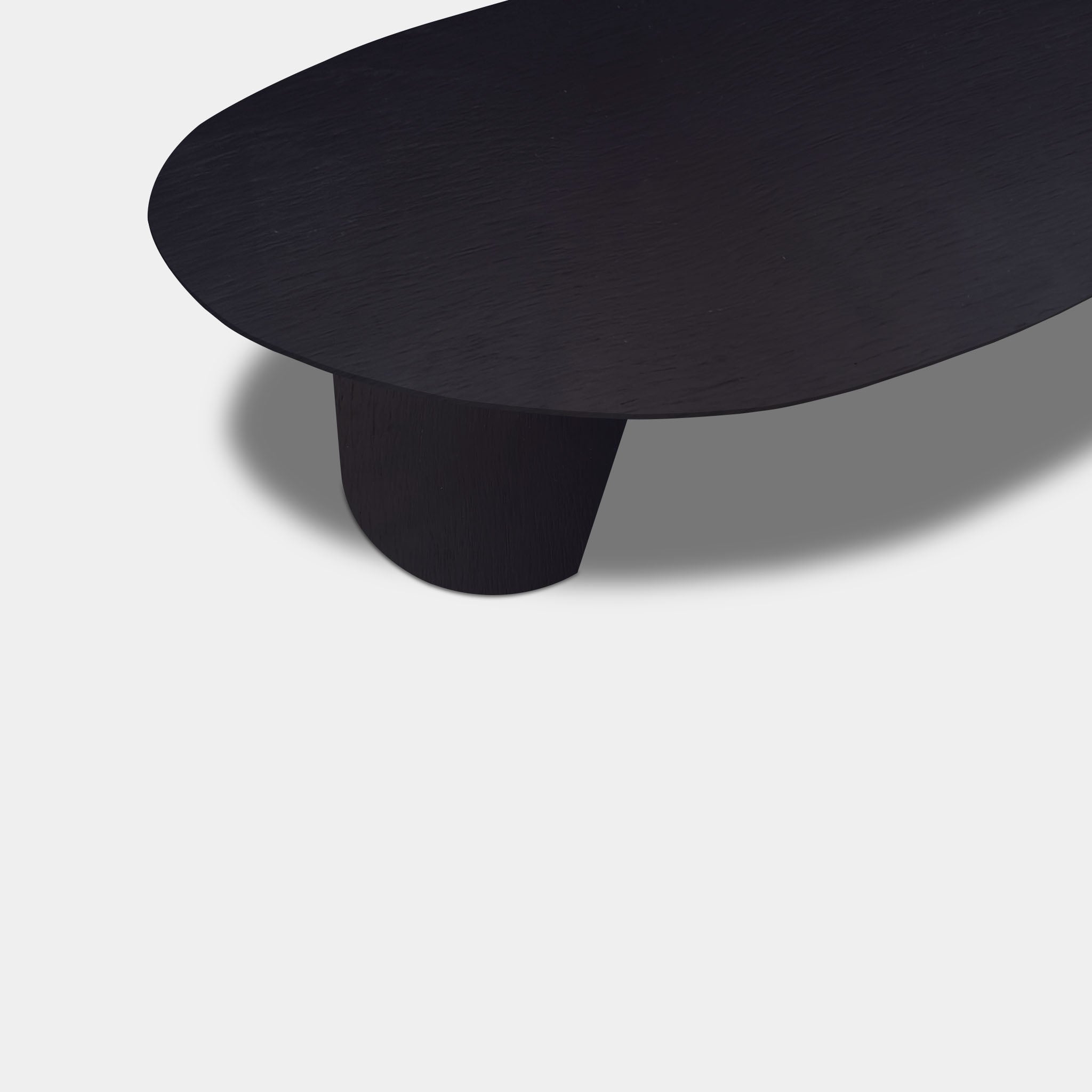 Table organic oak - Half Round - Dark Oak