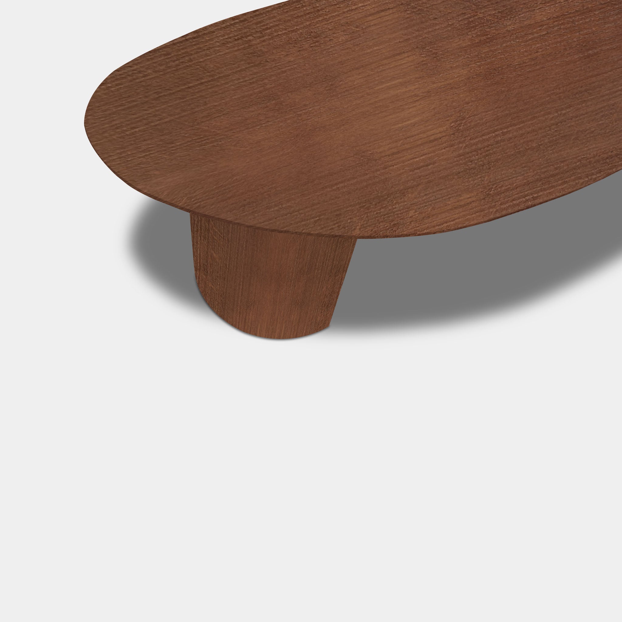 Tafel organisch eikenhout - Half Rond - Toscane 102