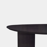 Table organic oak - Half Round - Night Glow