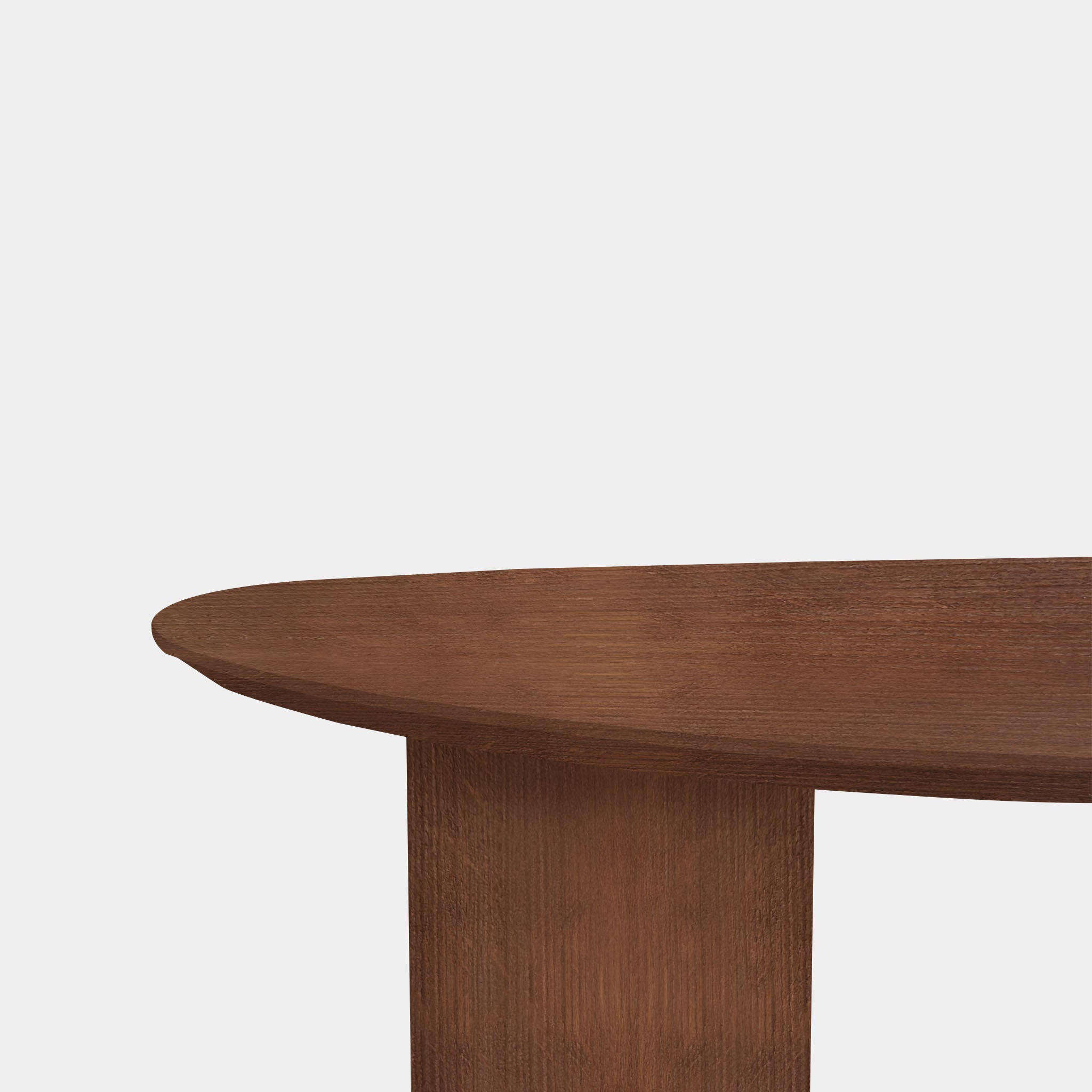 Tafel organisch eikenhout - Half Rond - Toscane 102