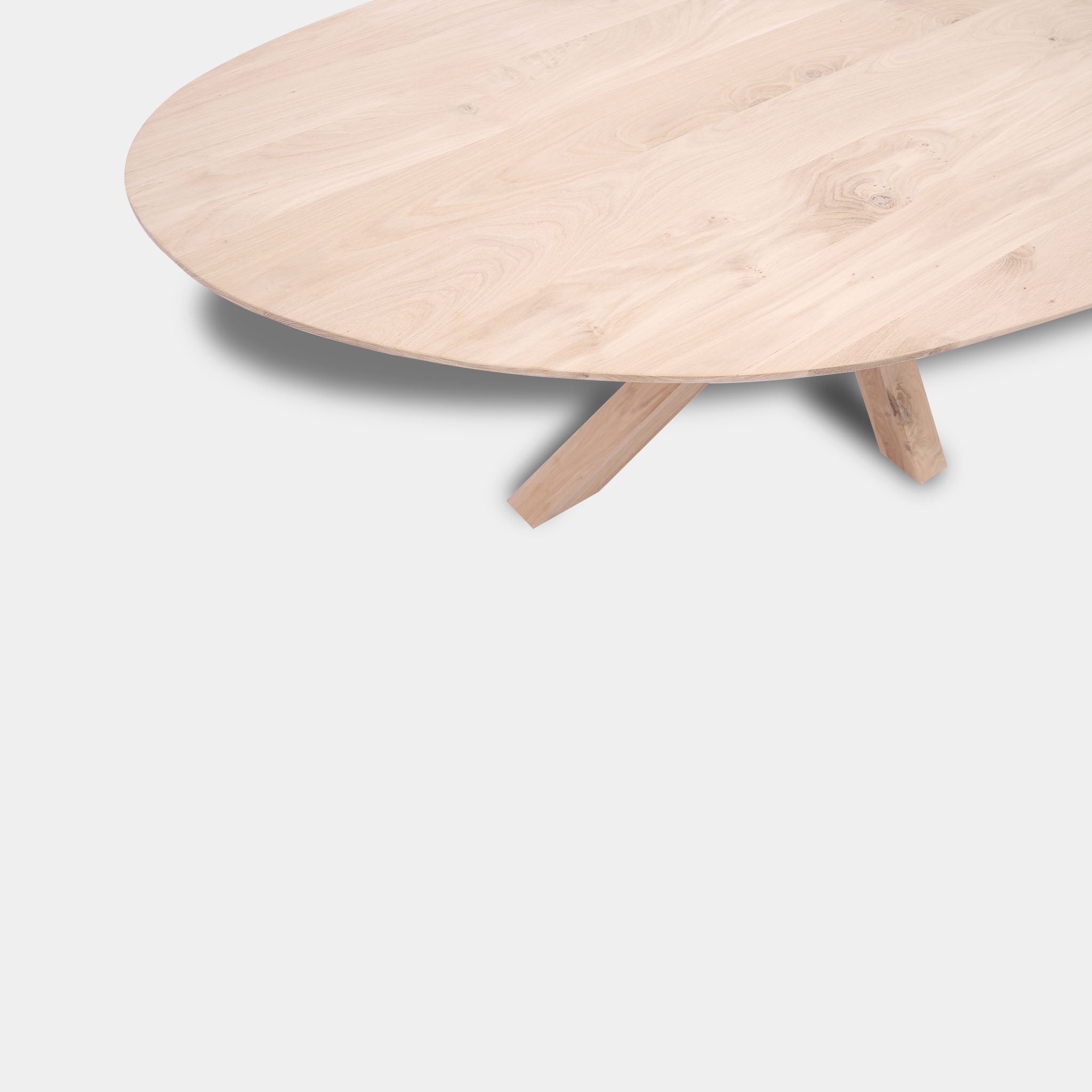 Tafel organisch eikenhout - Matrix Hout - Onbehandeld