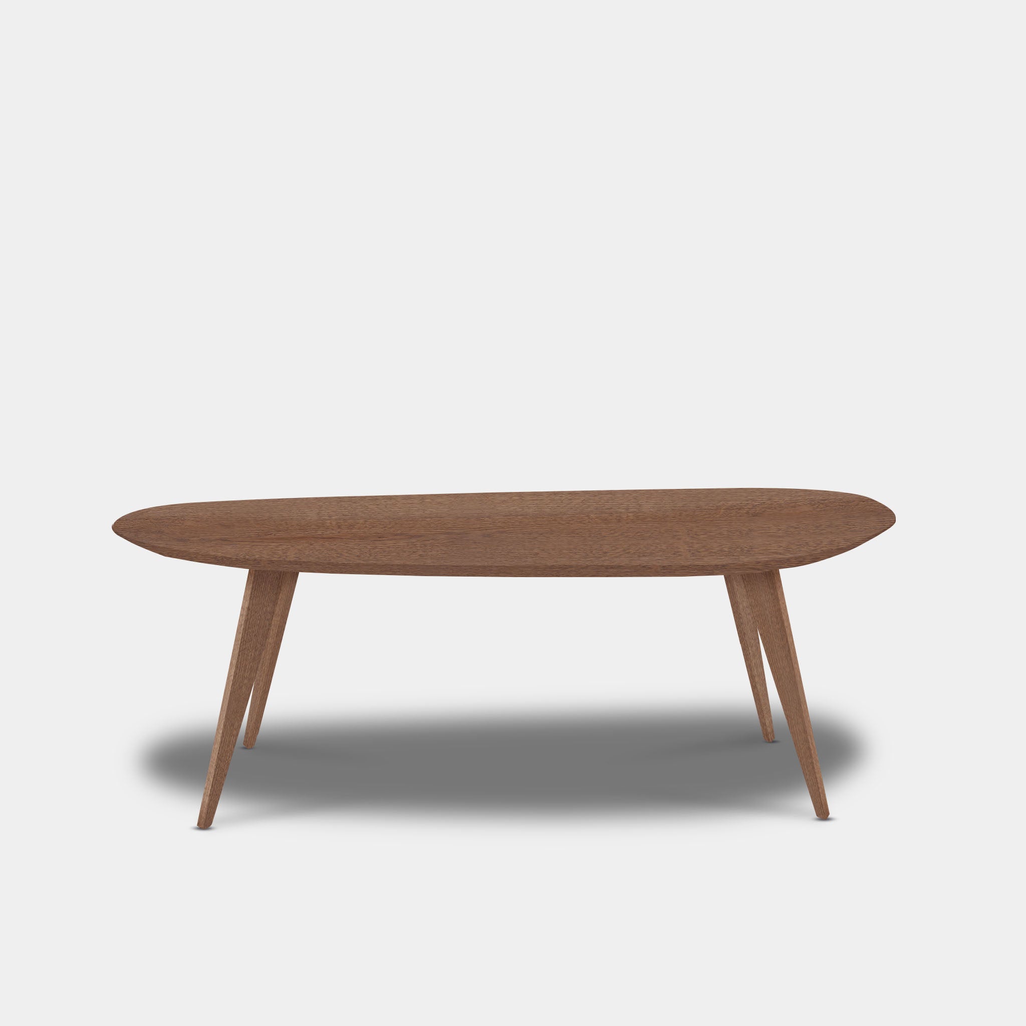 Tafel organisch eikenhout - Hout Onderstel - Cinnamon