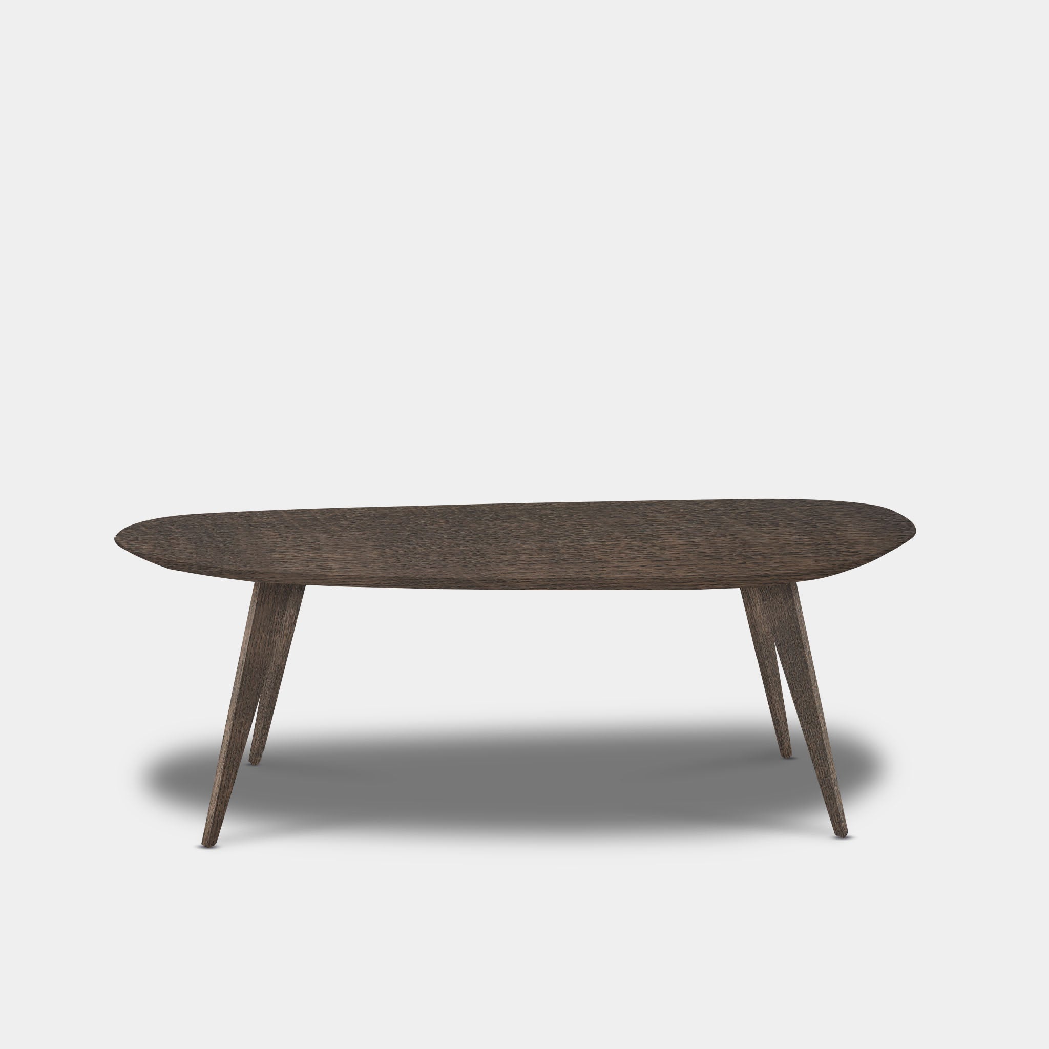 Tafel organisch eikenhout - Hout Onderstel - Zand