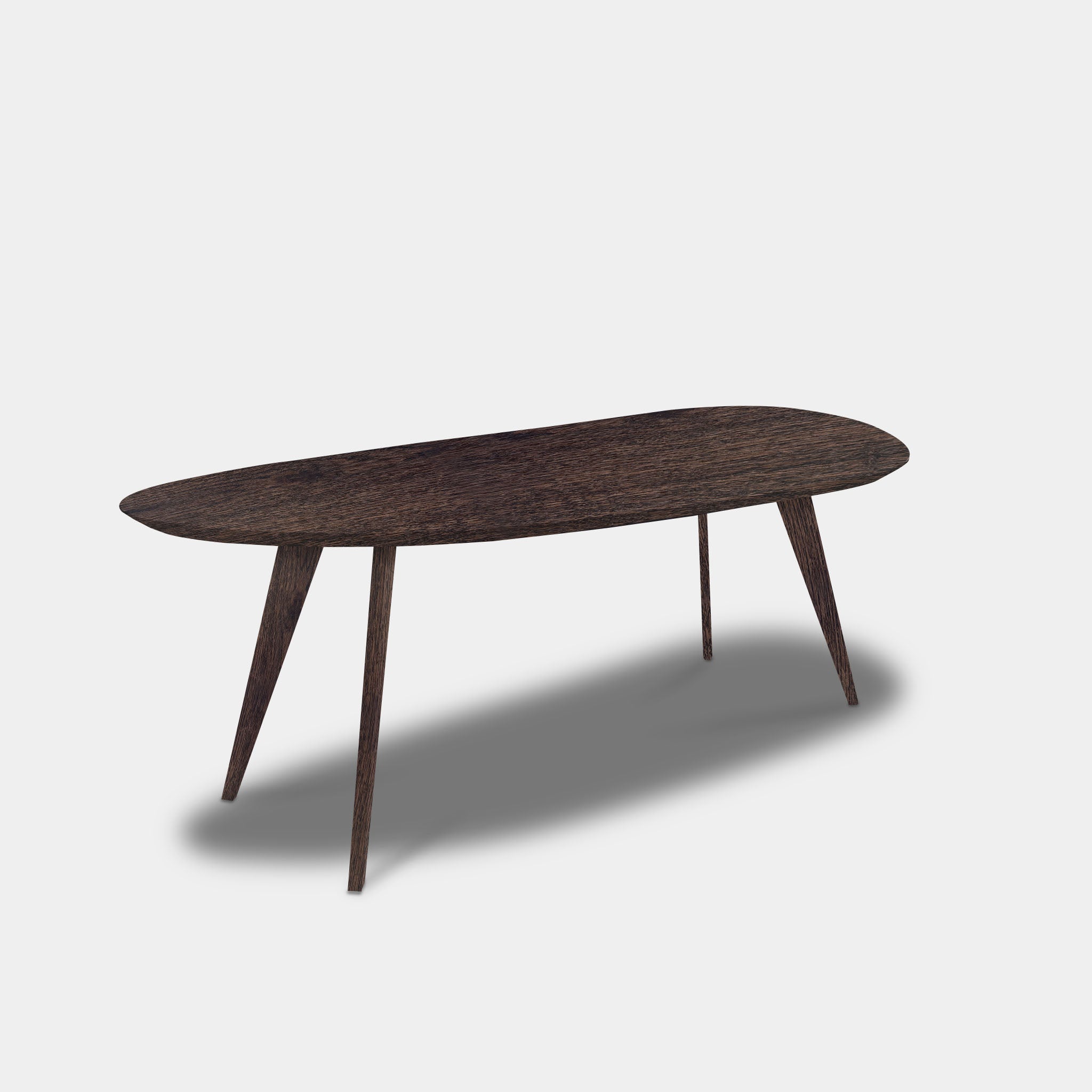 Tafel organisch eikenhout - Hout Onderstel - Dear Brown