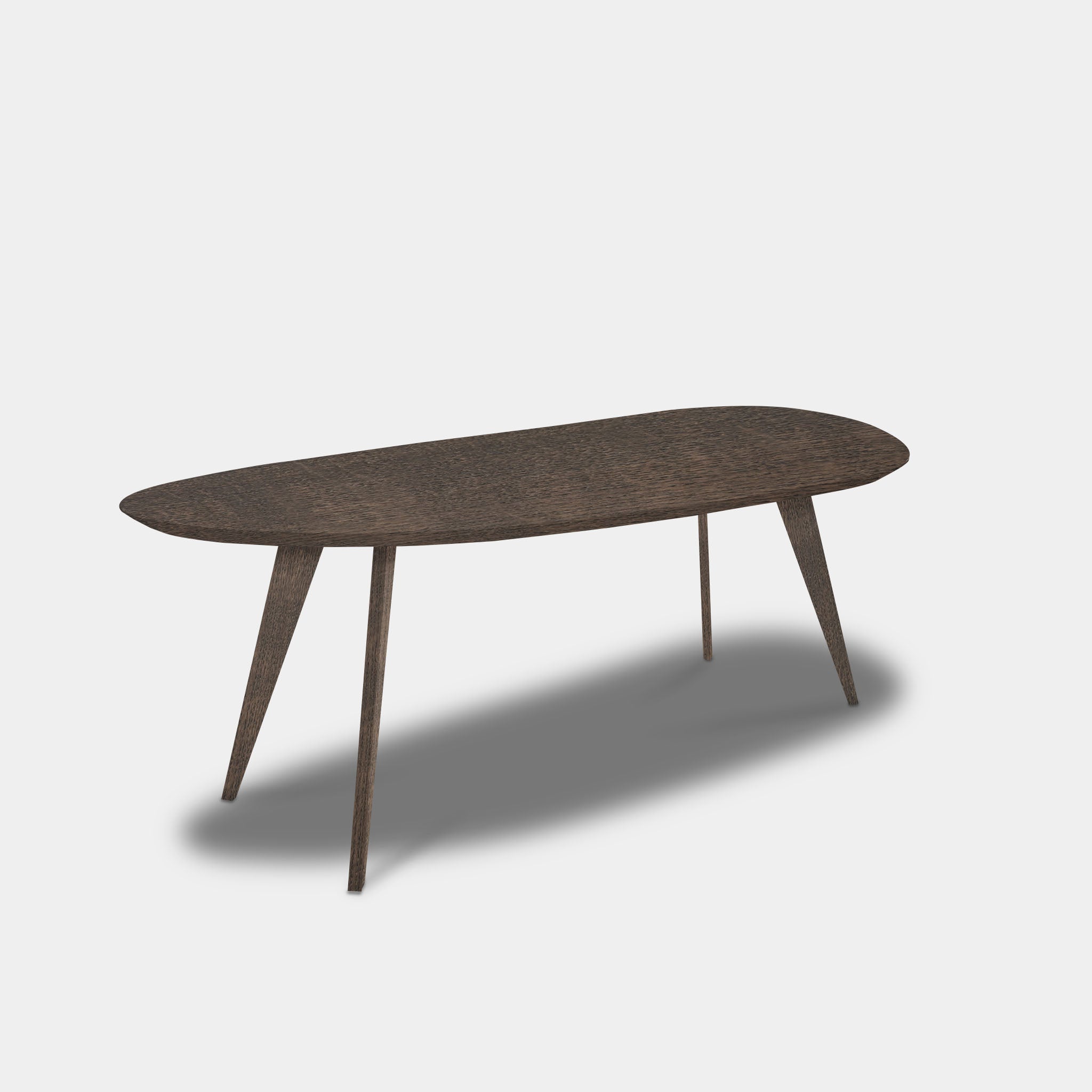 Tafel organisch eikenhout - Hout Onderstel - Zand