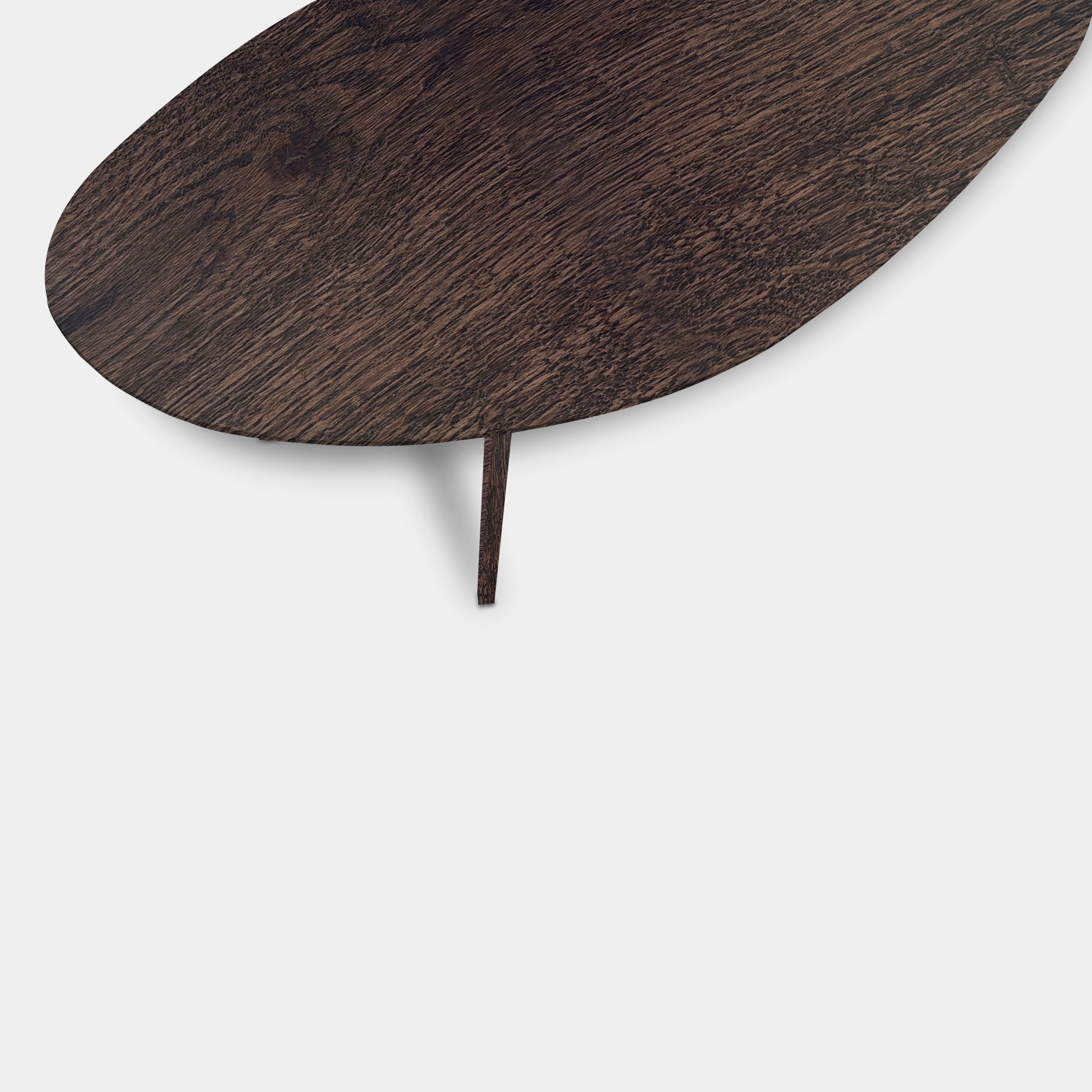 Tafel organisch eikenhout - Hout Onderstel - Dear Brown