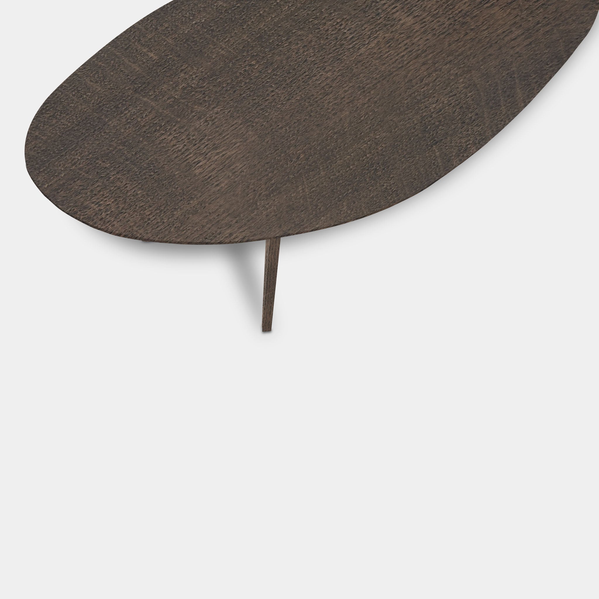 Tafel organisch eikenhout - Hout Onderstel - Zand