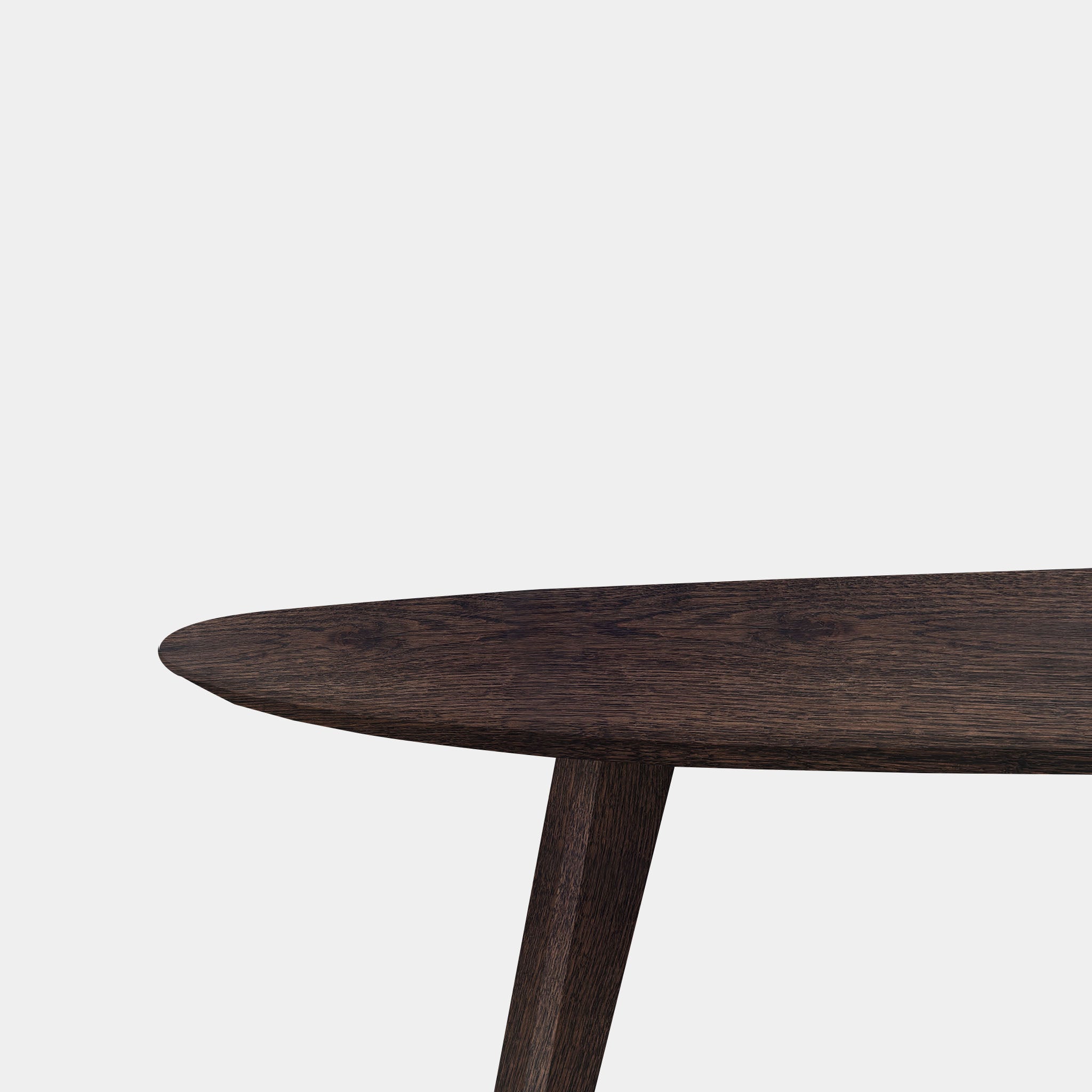 Tafel organisch eikenhout - Hout Onderstel - Dear Brown