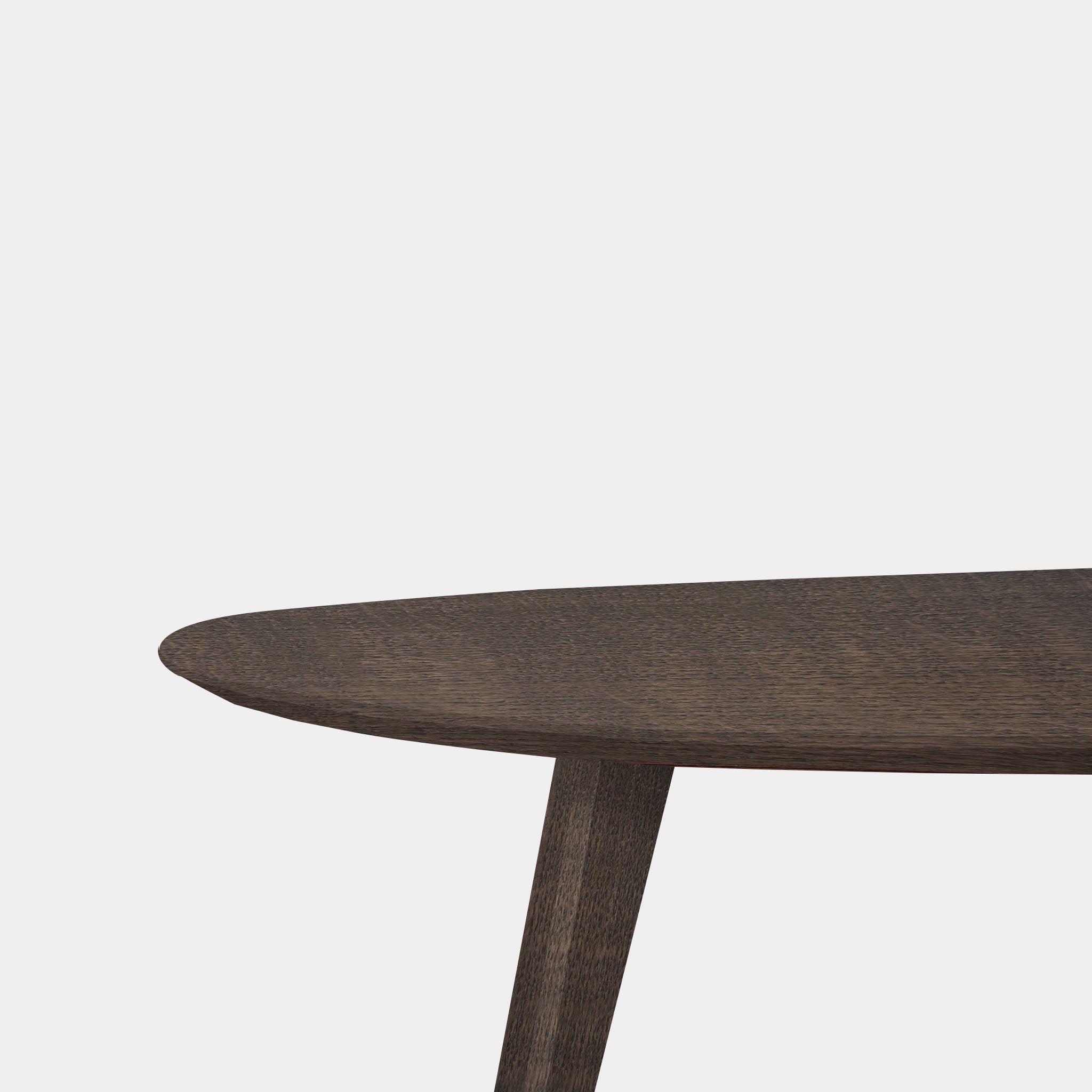 Tafel organisch eikenhout - Hout Onderstel - Zand