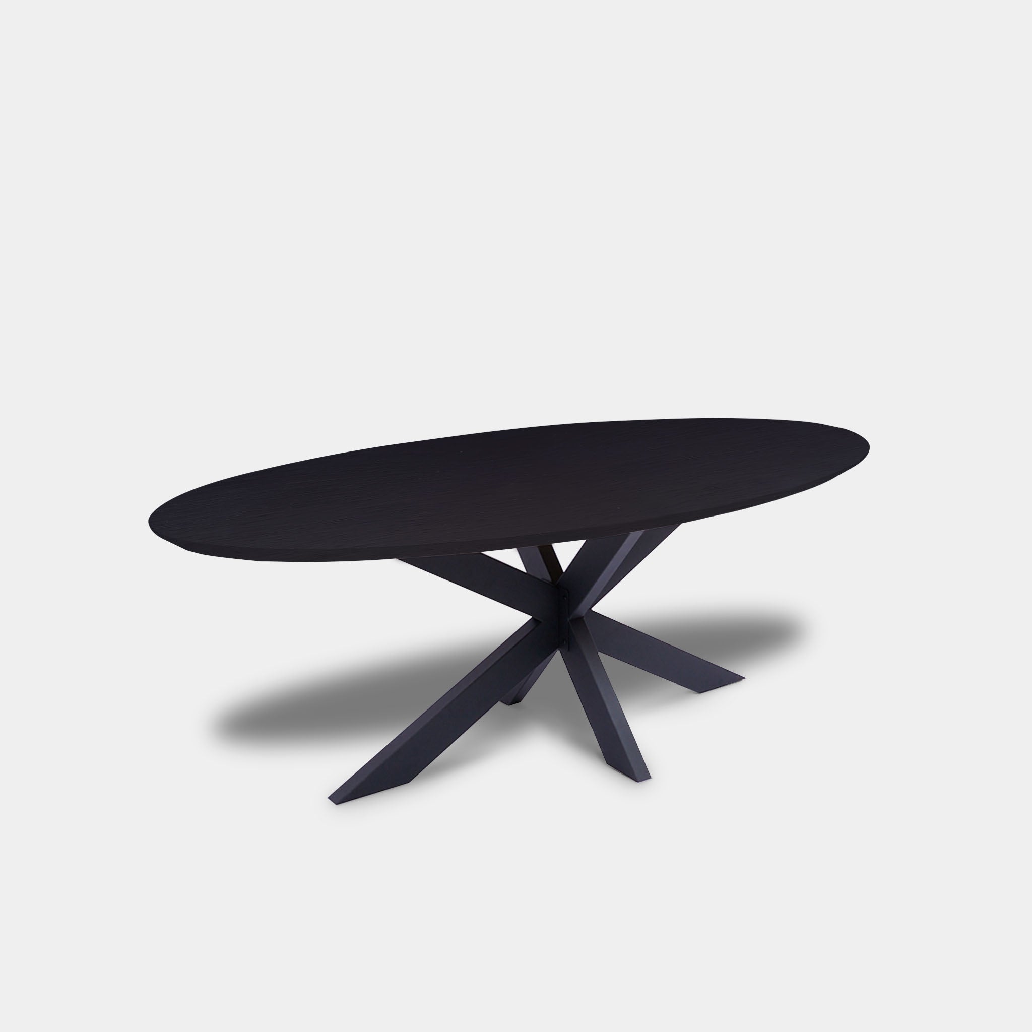 Tafel Ovaal Eikenhout - Matrix XL - Donker Eiken