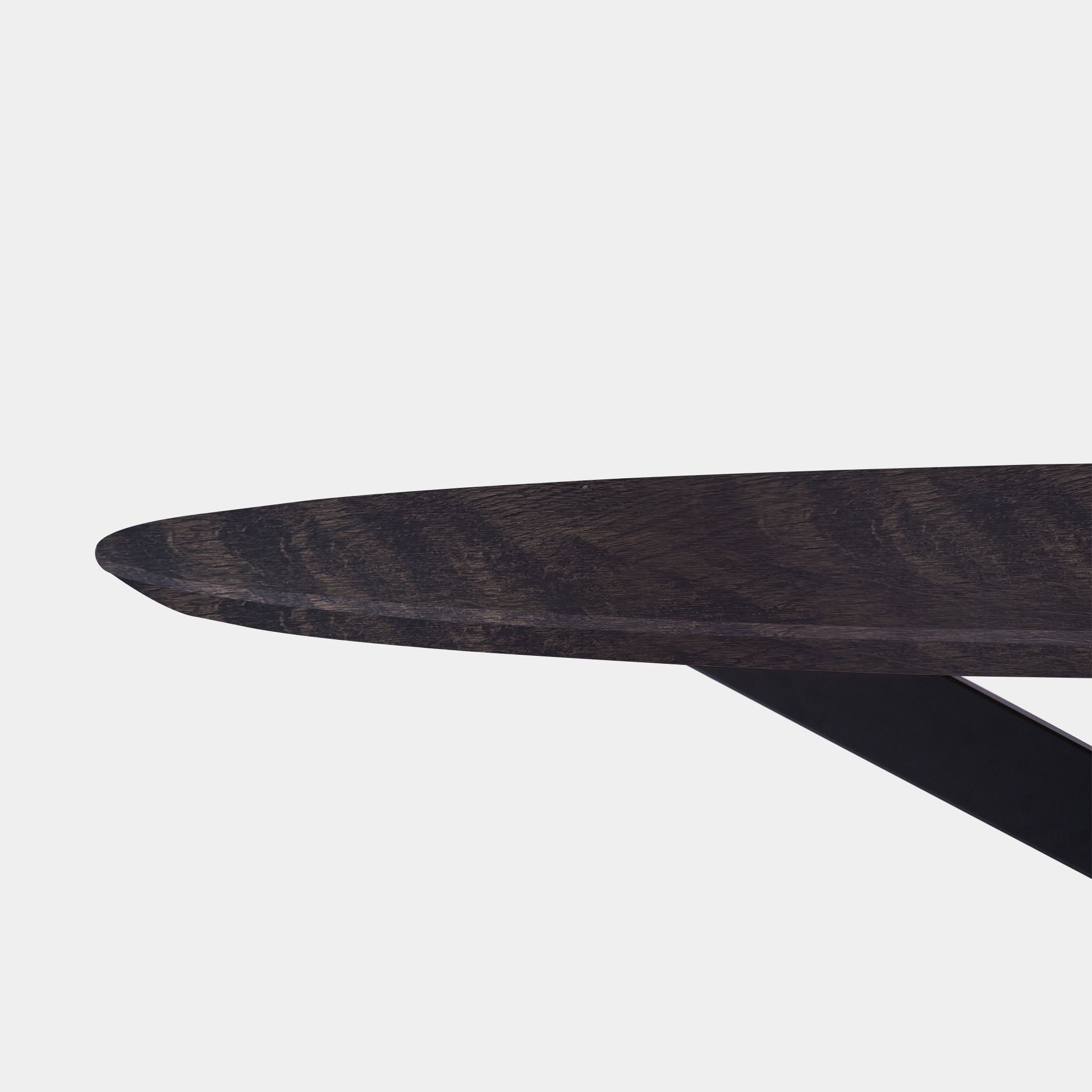 Tafel Ovaal Eikenhout - Matrix - Dark Grey