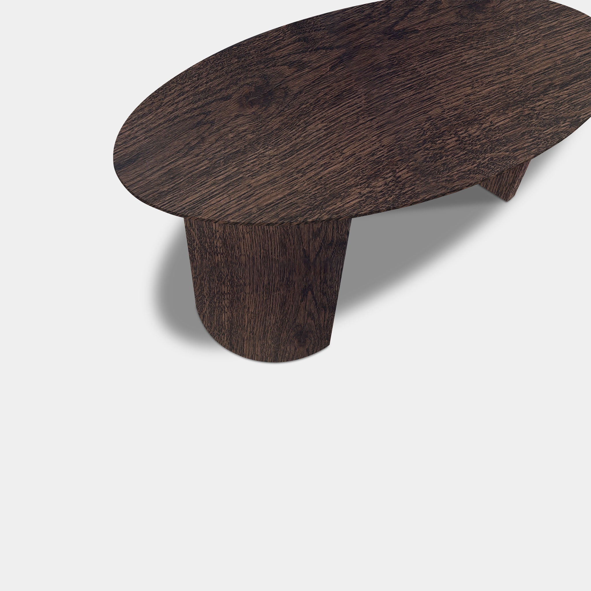 Tafel Ovaal Eikenhout - Half Rond - Dear Brown