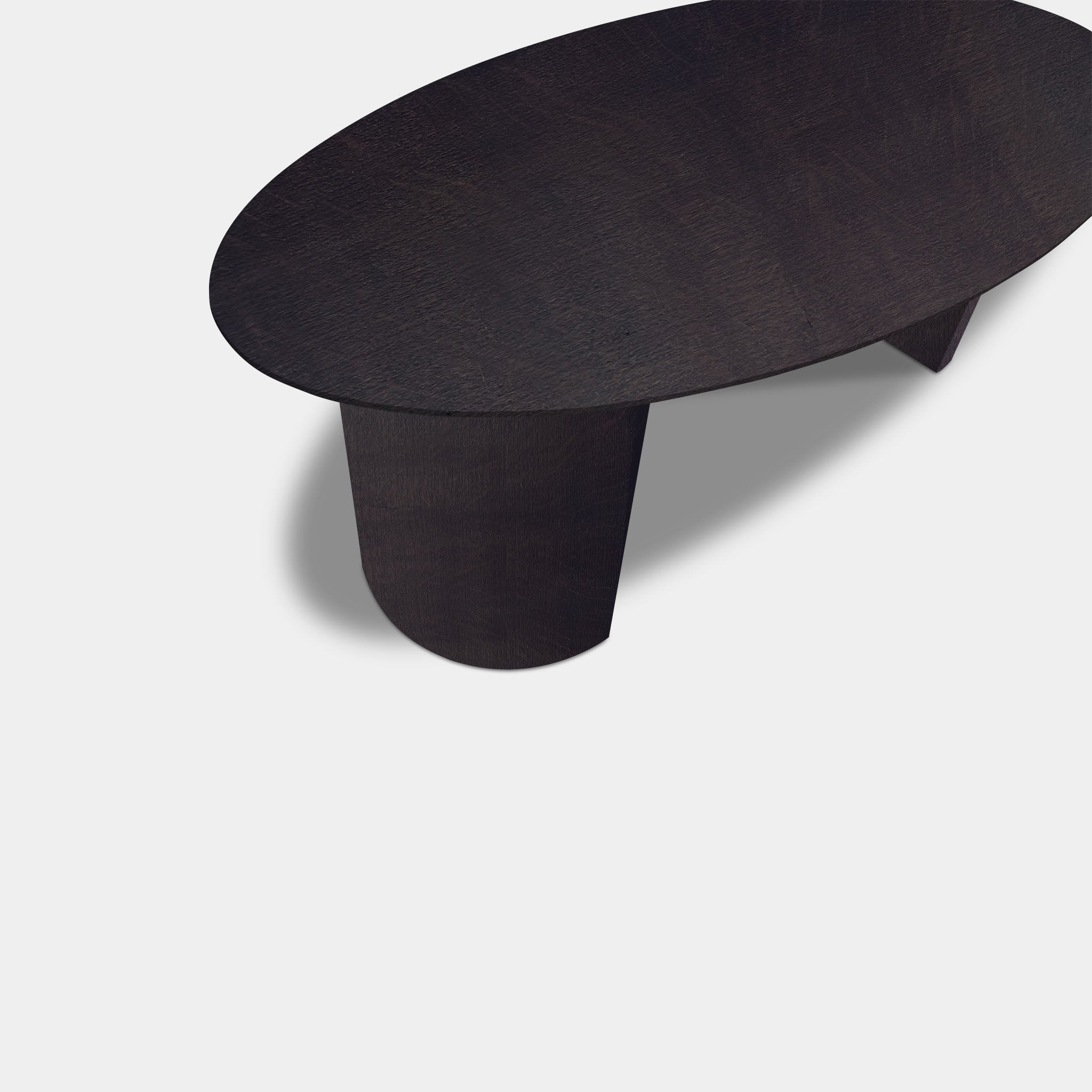 Table Oval Oak - Half Round - Night Glow