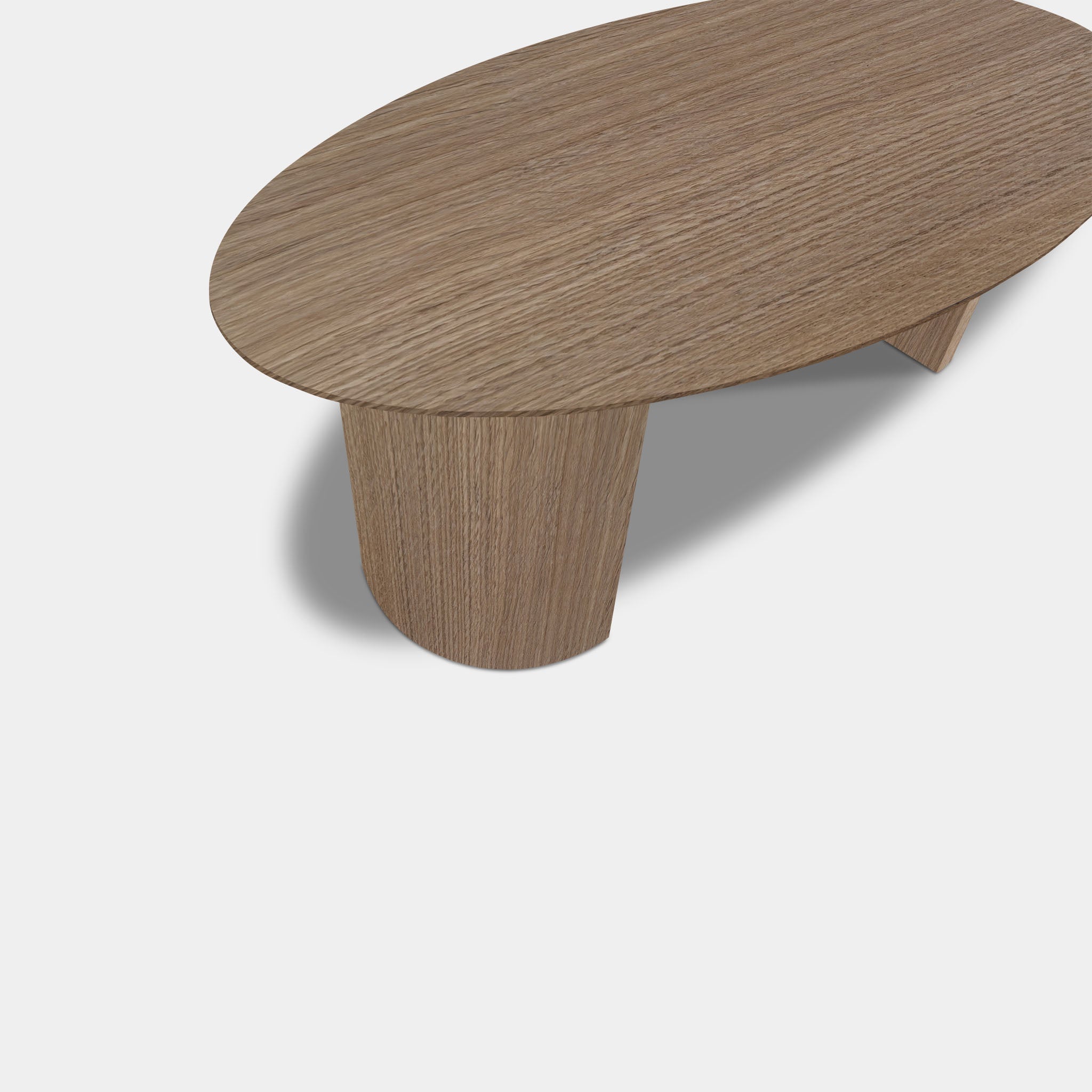 Table ovale en chêne - demi-ronde - Pura Natura