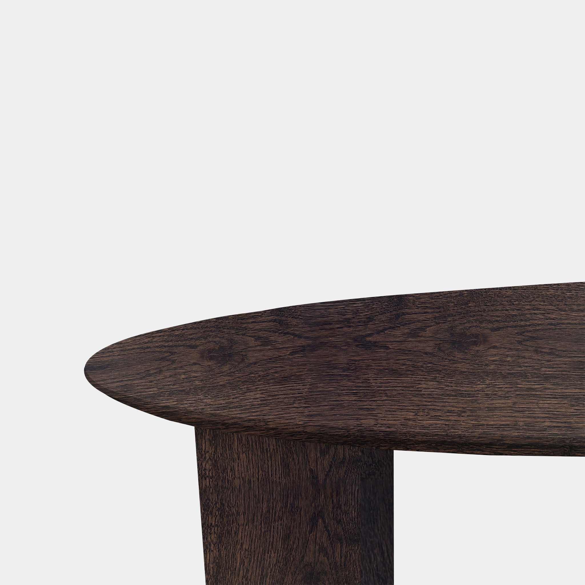 Tafel Ovaal Eikenhout - Half Rond - Dear Brown
