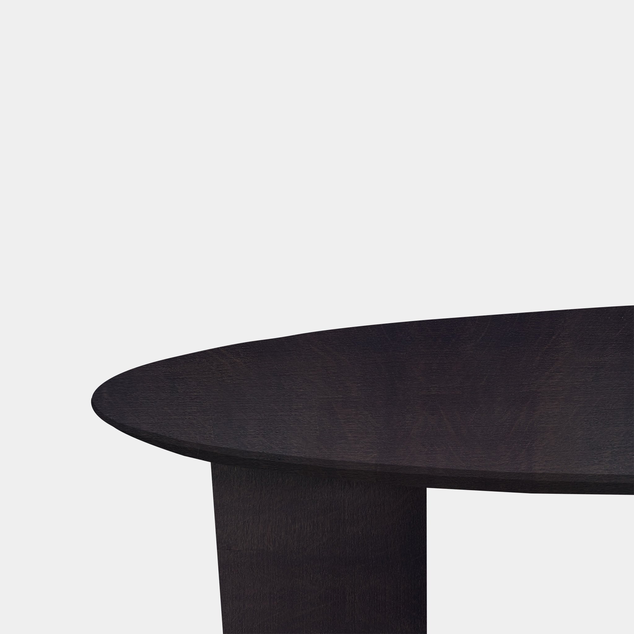 Table Oval Oak - Half Round - Night Glow