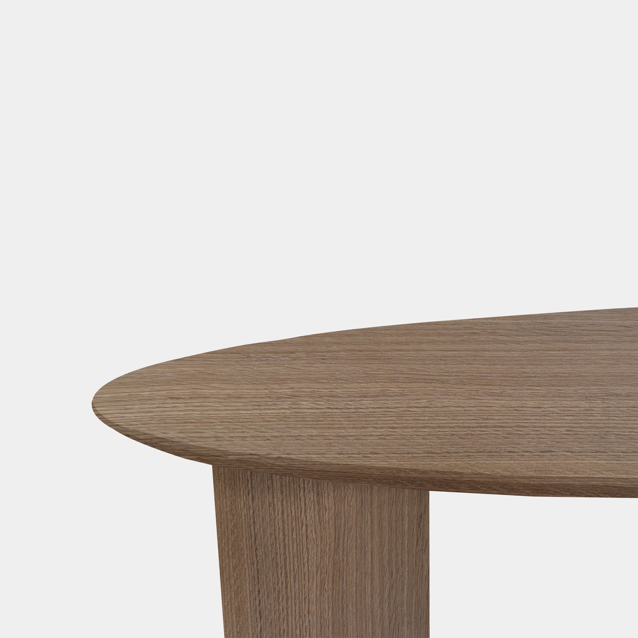 Table ovale en chêne - demi-ronde - Pura Natura