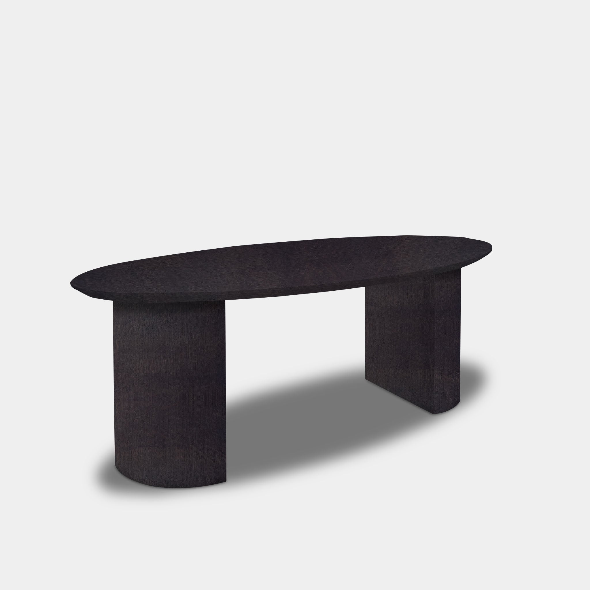 Table Oval Oak - Half Round - Night Glow
