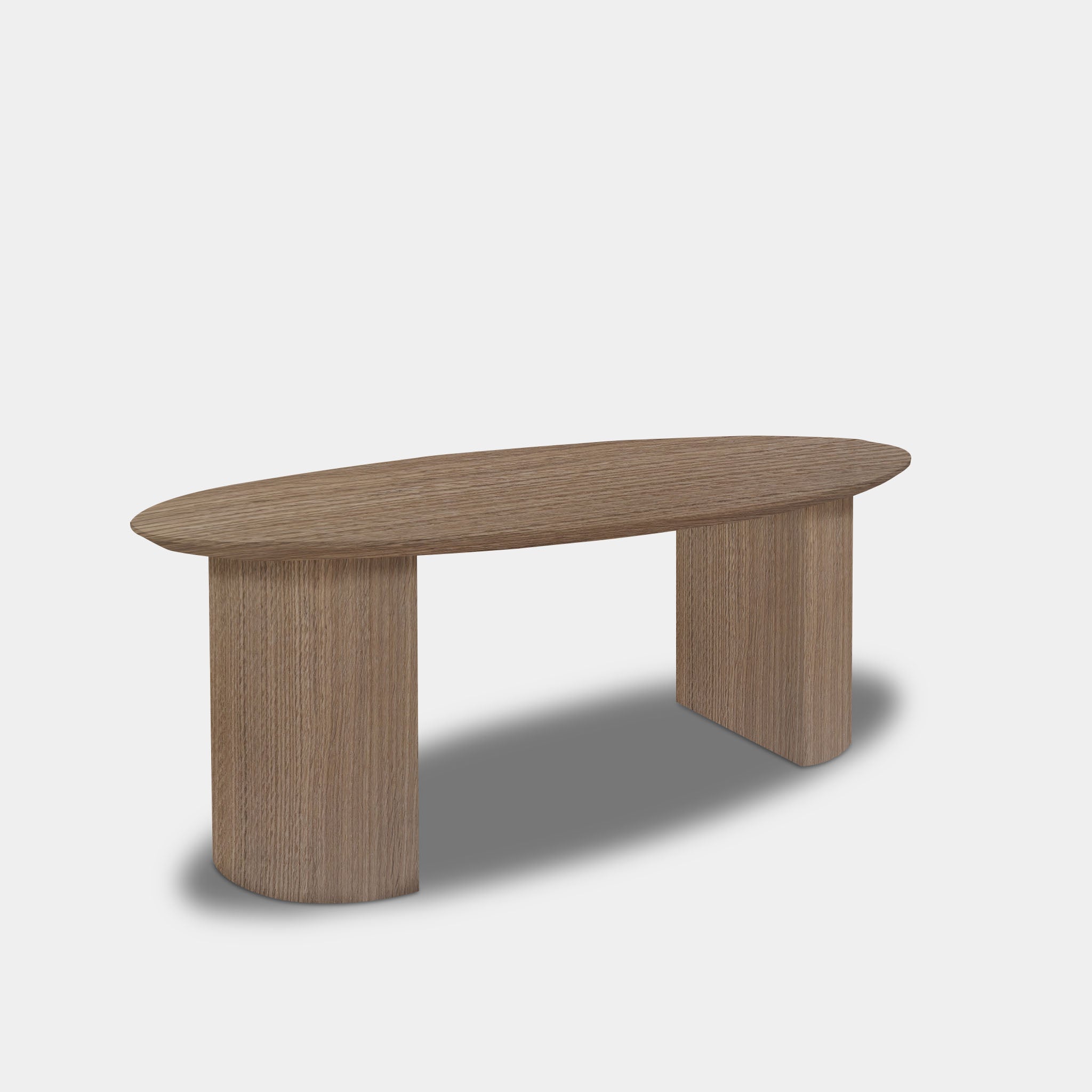 Table ovale en chêne - demi-ronde - Pura Natura