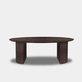 Tafel Ovaal Eikenhout - Half Rond - Dear Brown