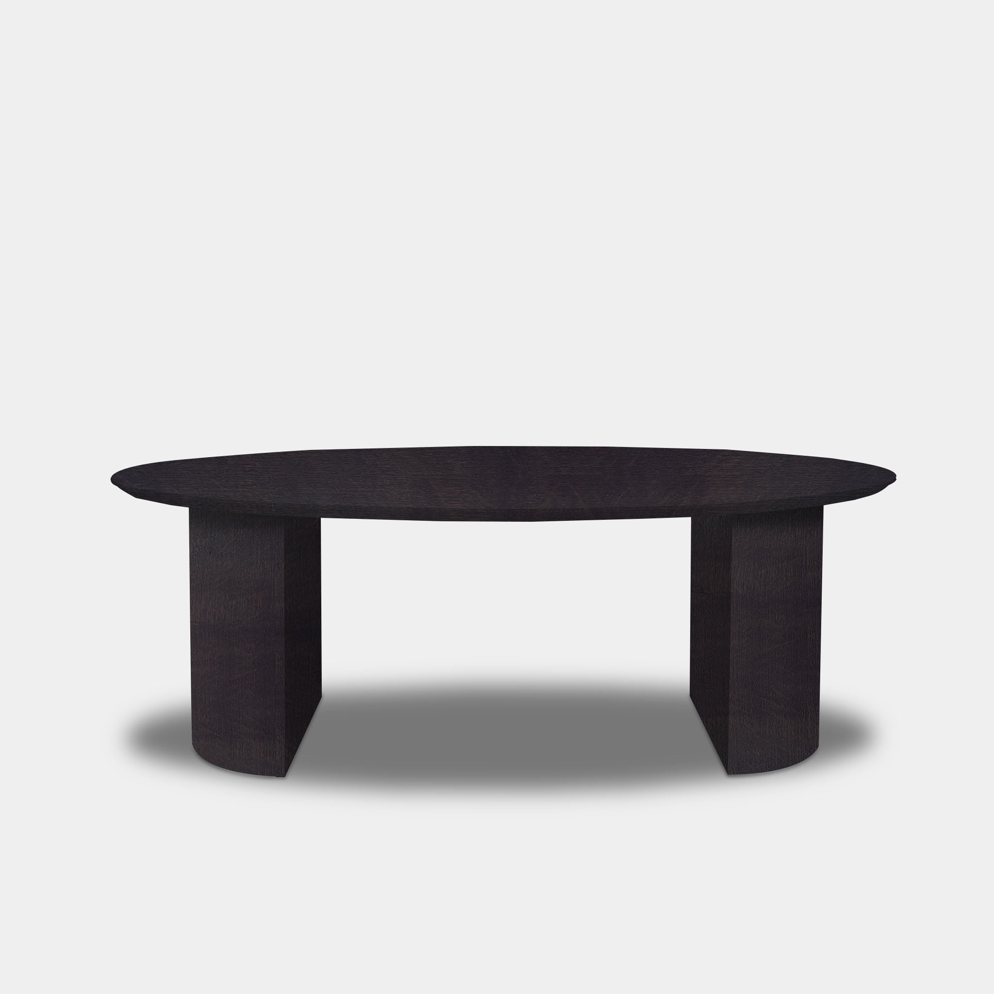Table Oval Oak - Half Round - Night Glow
