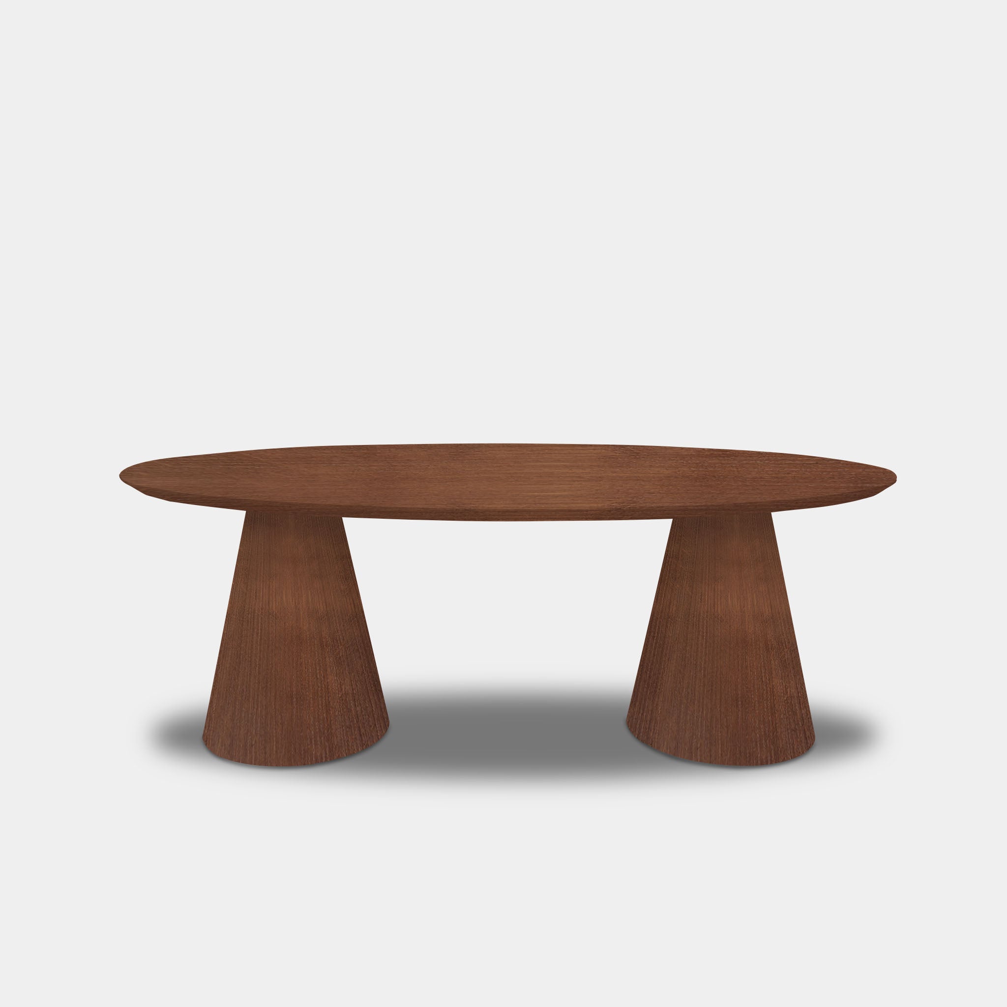 Oval Table Oak - Set Cone Leg - Tuscany 102