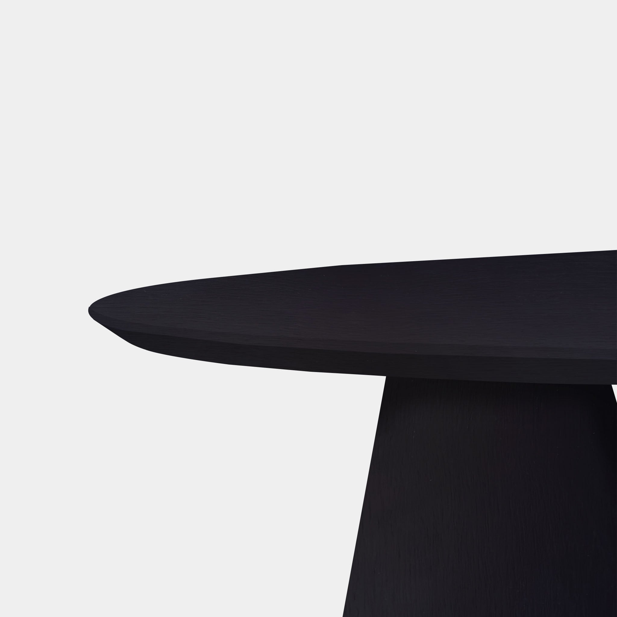 Table Oval Oak - Set Conical Leg - Dark Oak