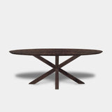 Tafel Ovaal Eikenhout - Matrix Hout - Dear Brown