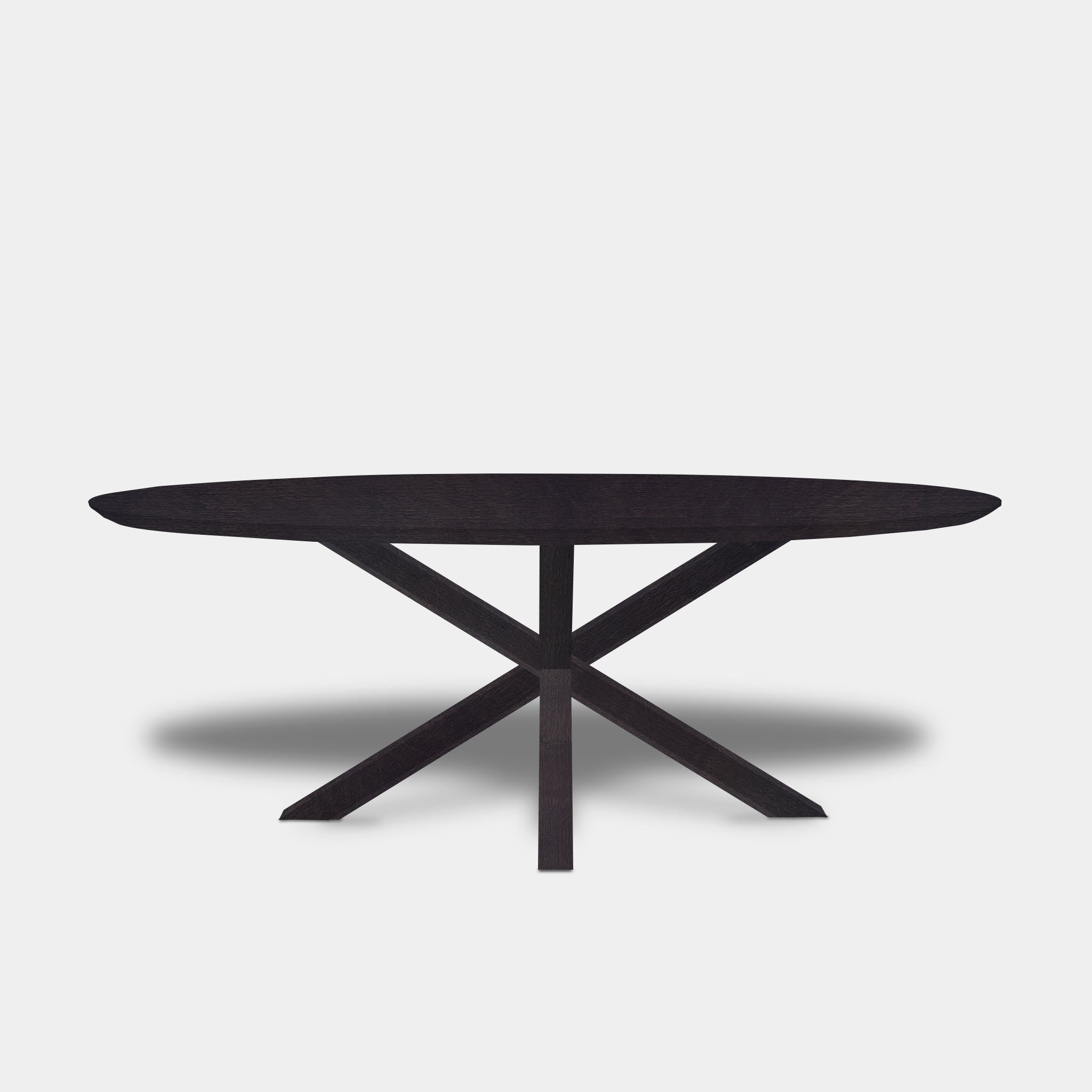 Table ovale en chêne - Matrix Wood - Night Glow