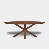 Tafel Ovaal Eikenhout - Matrix Hout - Toscane 102