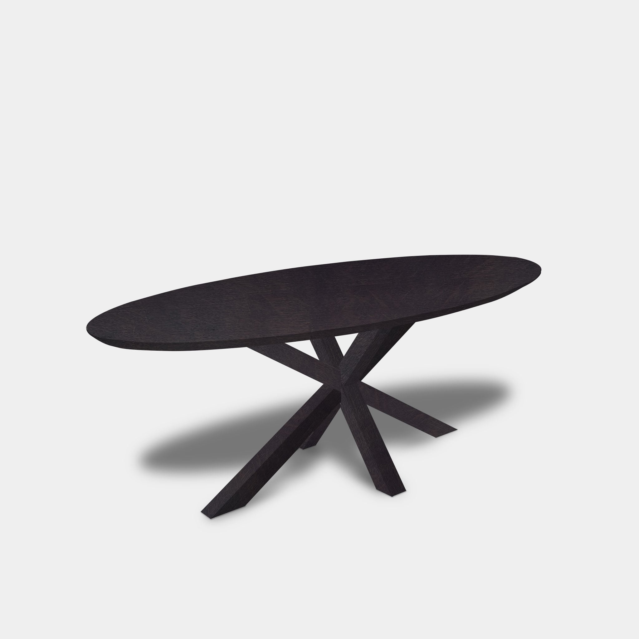 Table ovale en chêne - Matrix Wood - Night Glow