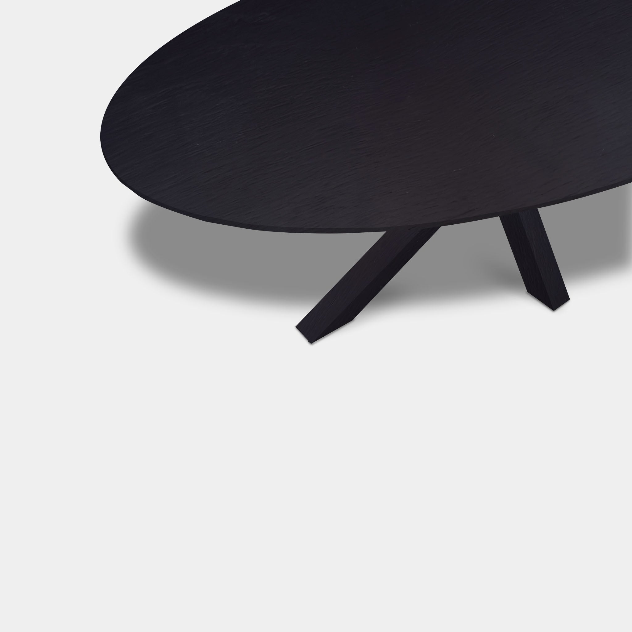 Table ovale en chêne - Matrix Wood - Chêne foncé