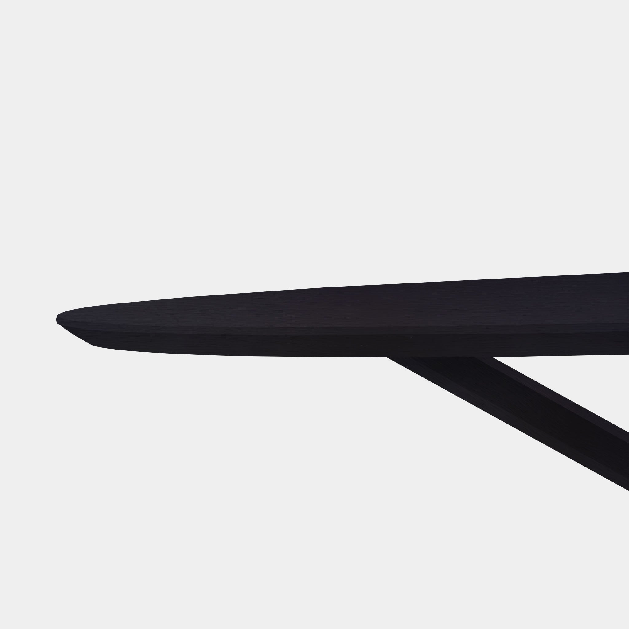 Table ovale en chêne - Matrix Wood - Chêne foncé