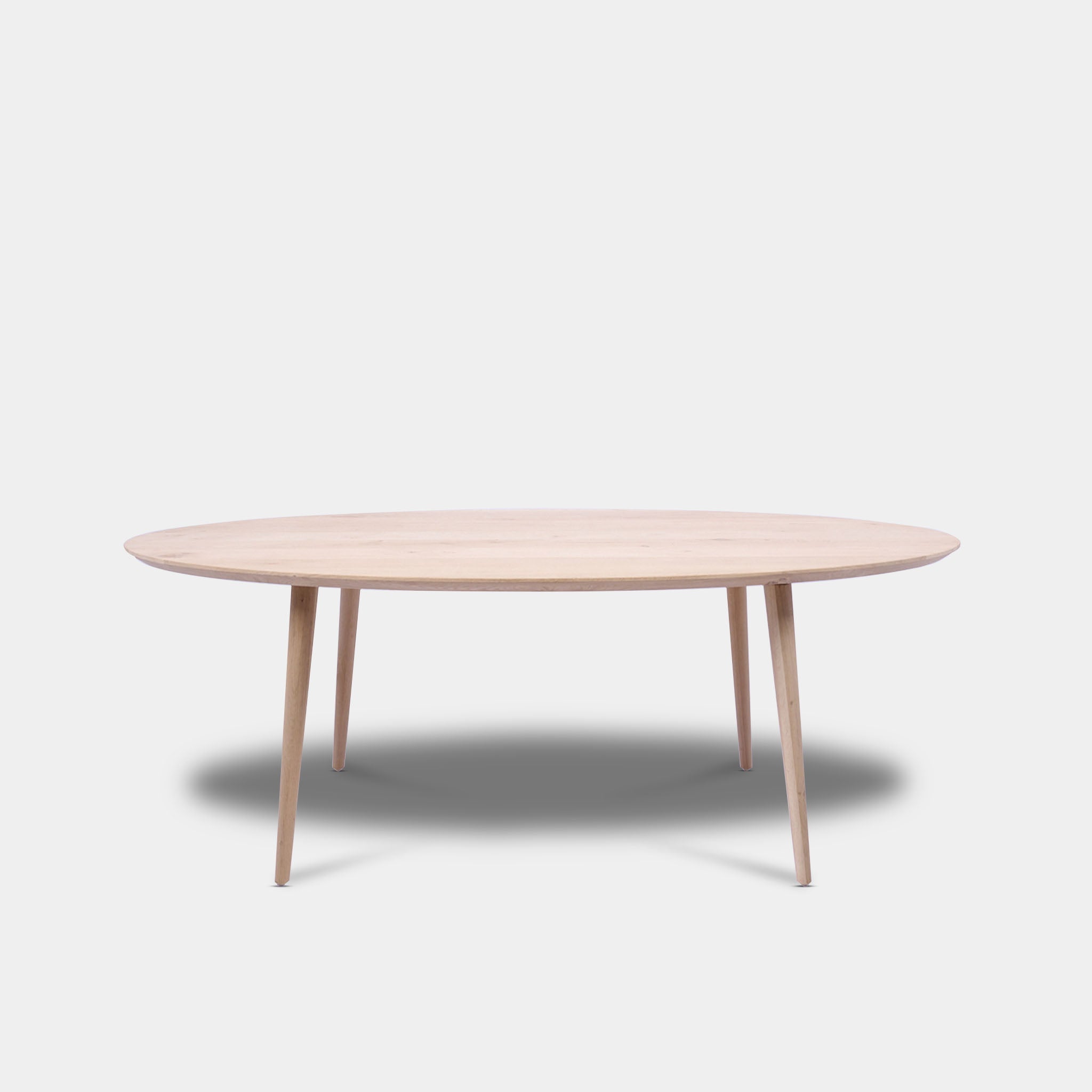 Tafel Ovaal Eikenhout - Konisch - Onbehandeld