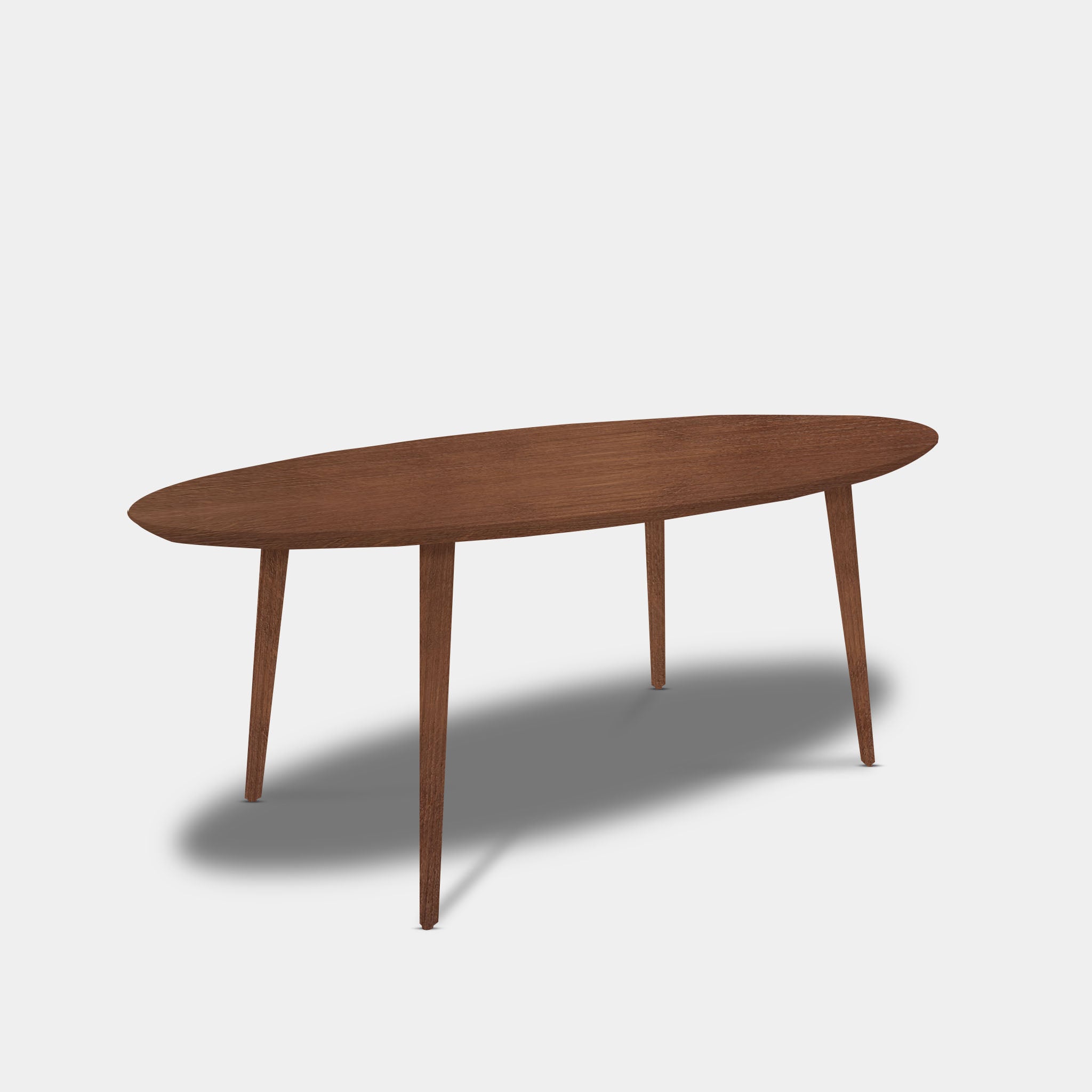 Tafel Ovaal Eikenhout - Konisch - Toscane 102