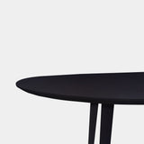 Tafel Ovaal Eikenhout - Konisch - Donker Eiken