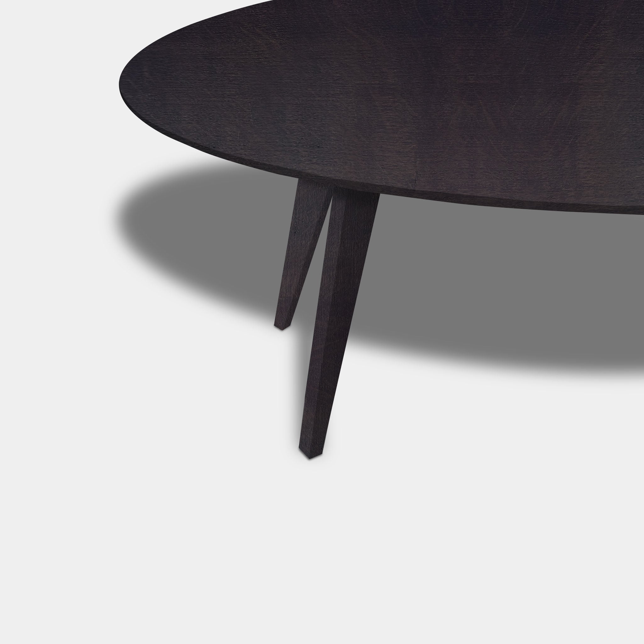 Table Oval Oak - Wood Base - Night Glow
