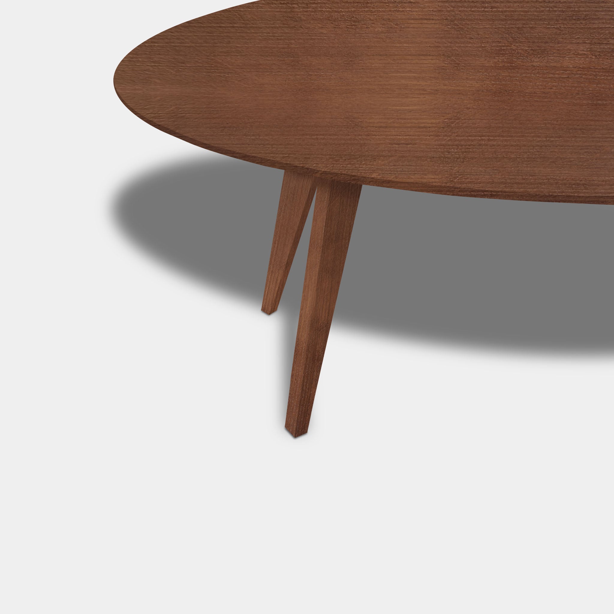 Tafel Ovaal Eikenhout - Hout Onderstel - Toscane 102