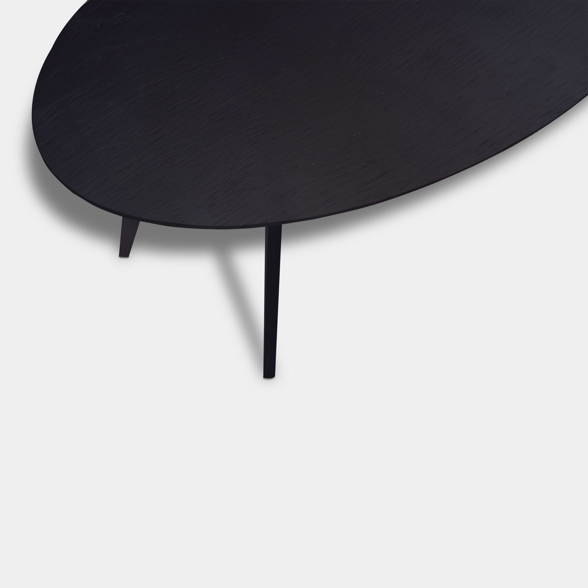 Table Oval Oak - Wooden Base - Dark Oak