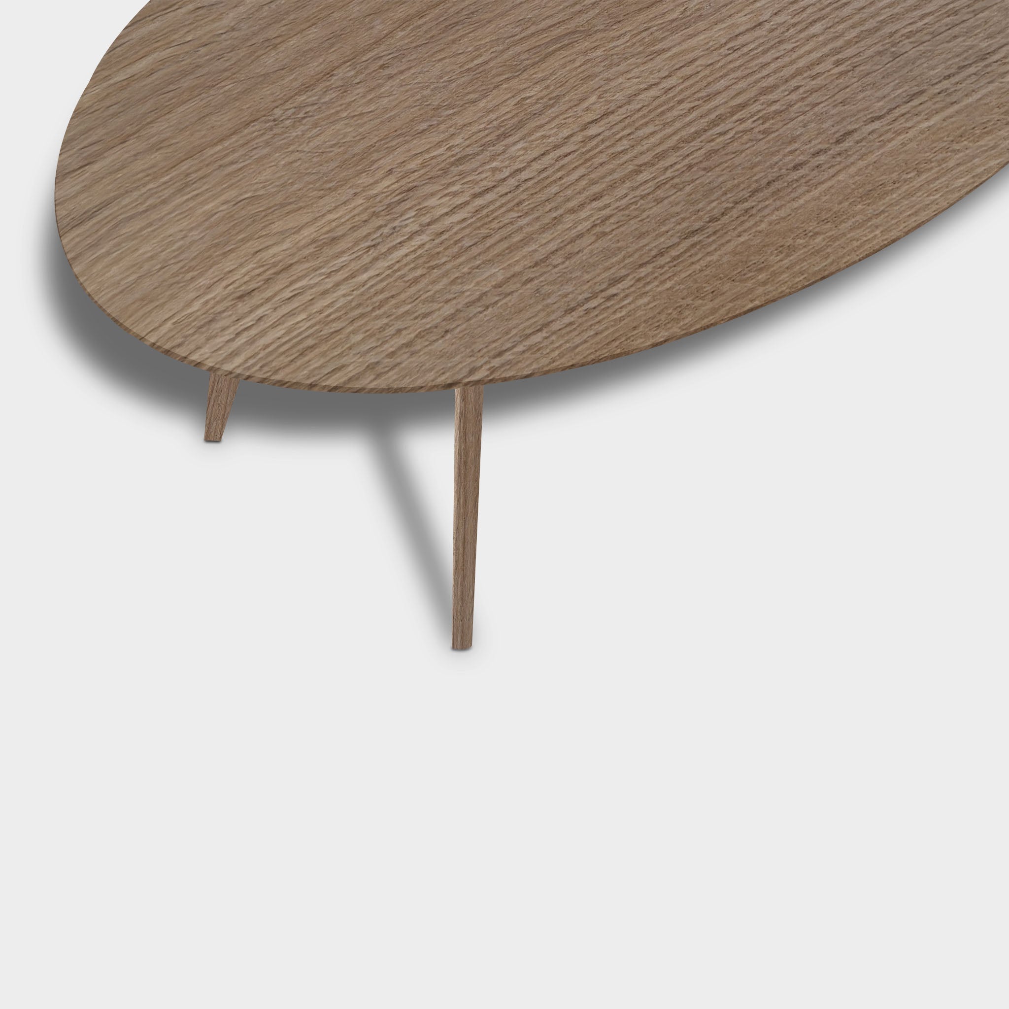 Table ovale en chêne - Base en bois - Pura Natura
